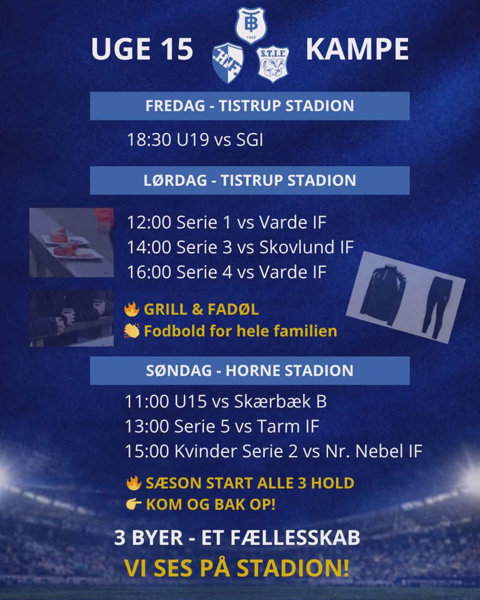 Fodbold - HTS uge 15 kampe