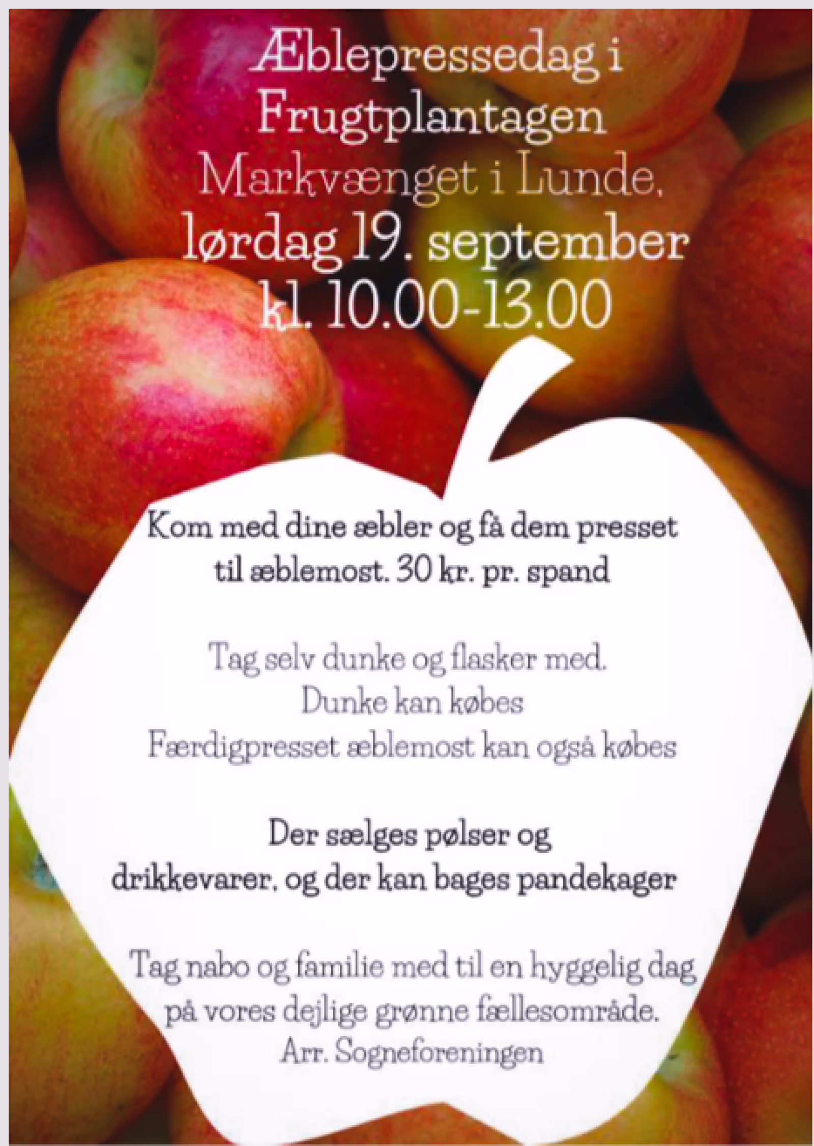 19 sept: Æblepressedag