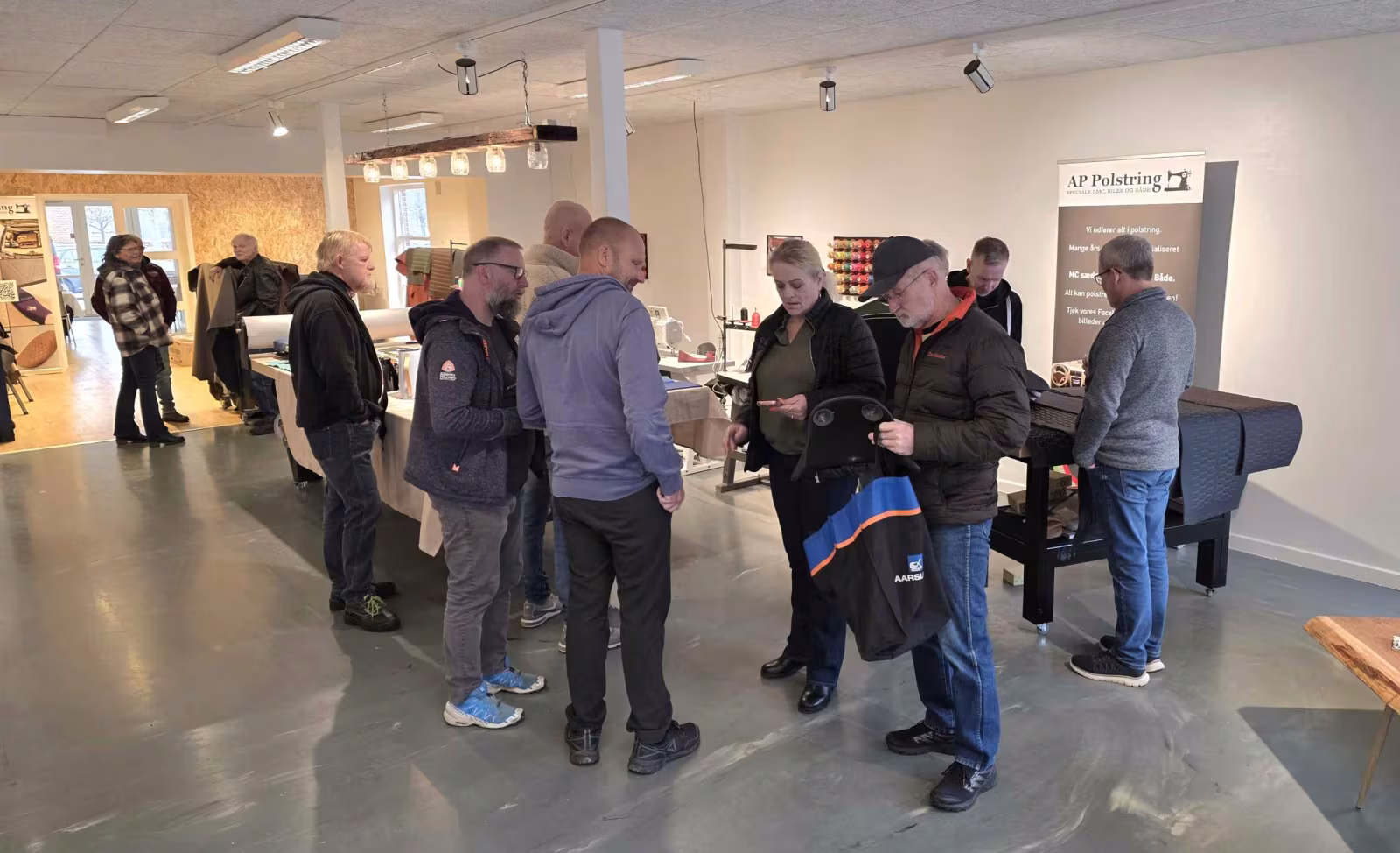 Stor interesse ved åbent hus hos AP Polstring