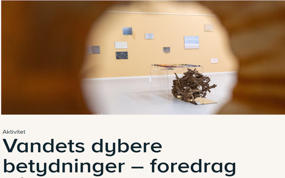 Vandets dybere betydninger – foredrag på JANUS med sognepræst Lars Bom Nielsen