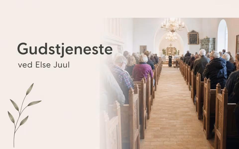 Gudstjeneste ved Else Juul