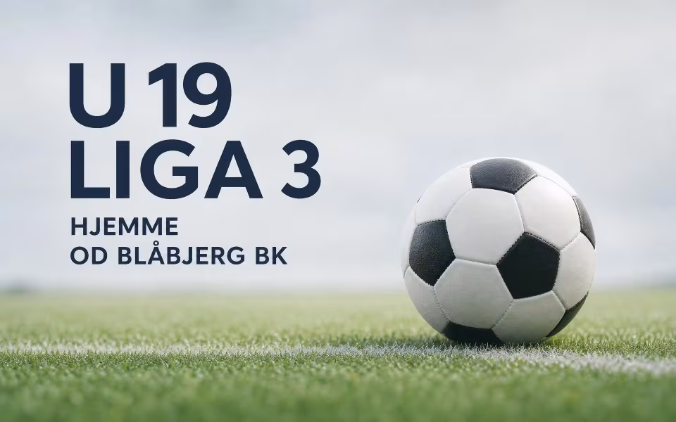 U 19 Liga 3 hjemme od Blåbjerg BK