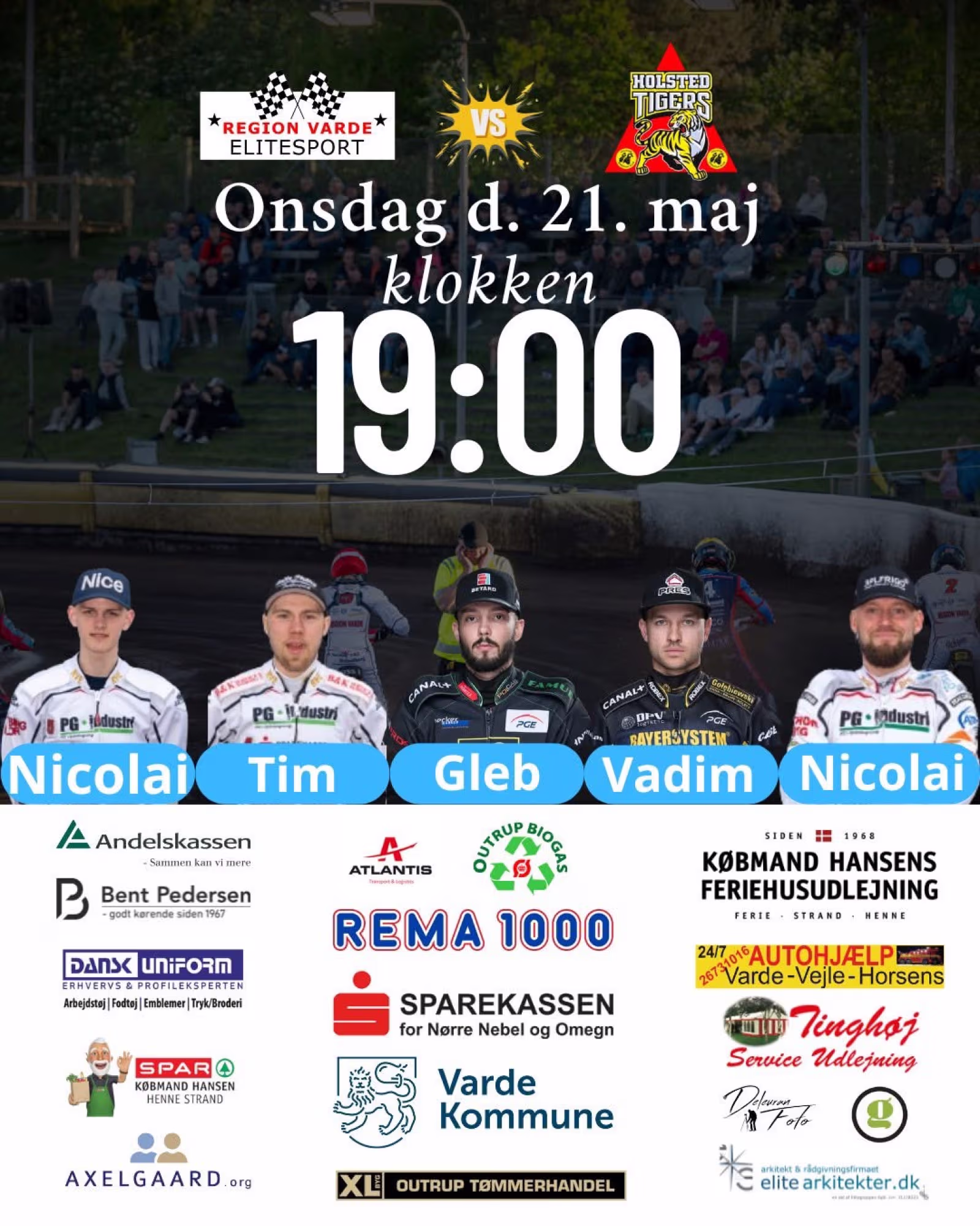 Holdet til onsdag