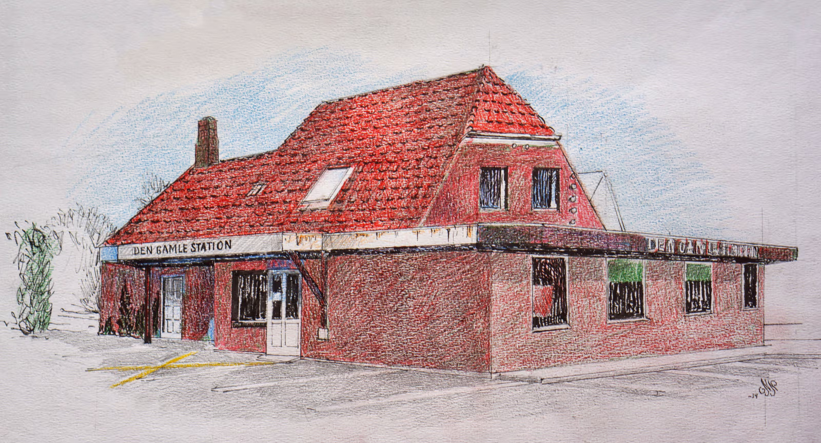 Den Gamle Station i Ansager, hvor lokalhistorisk arkiv holder til, får støtte af udviklingsrådet