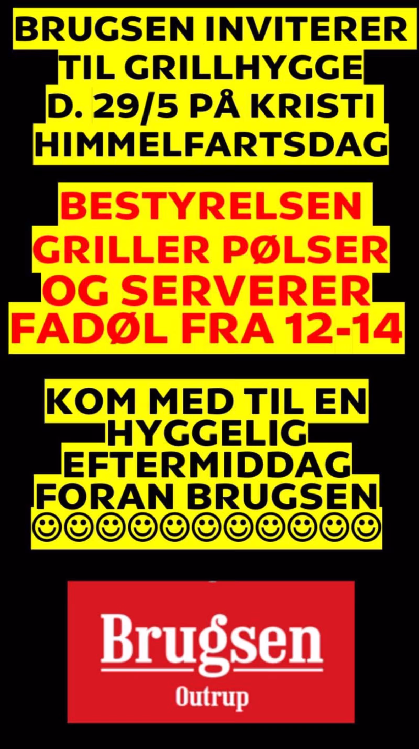 Grillhygge ved Brugsen Kristi Himmelfart