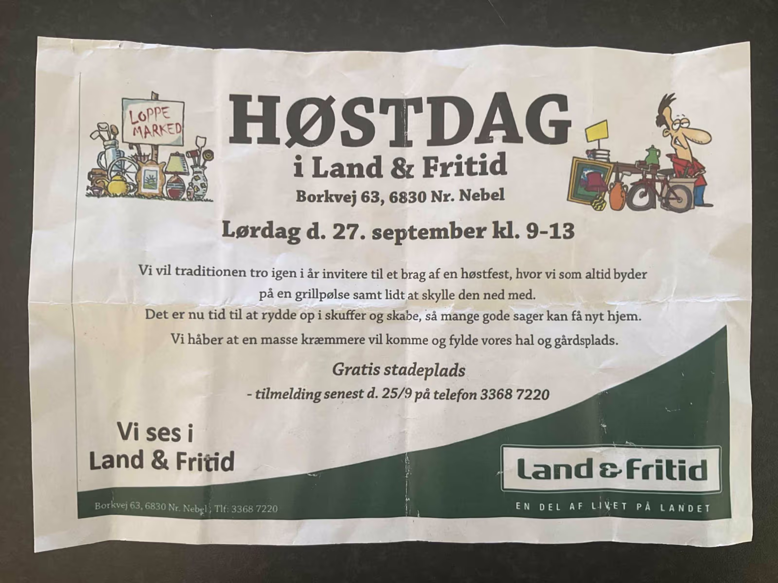 Efterårsloppemarked og høstfest nærmer sig
