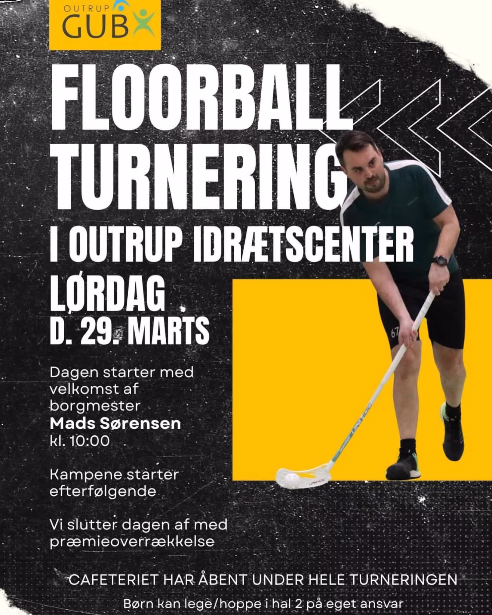Floorball-turnering i Outrup Idrætscenter