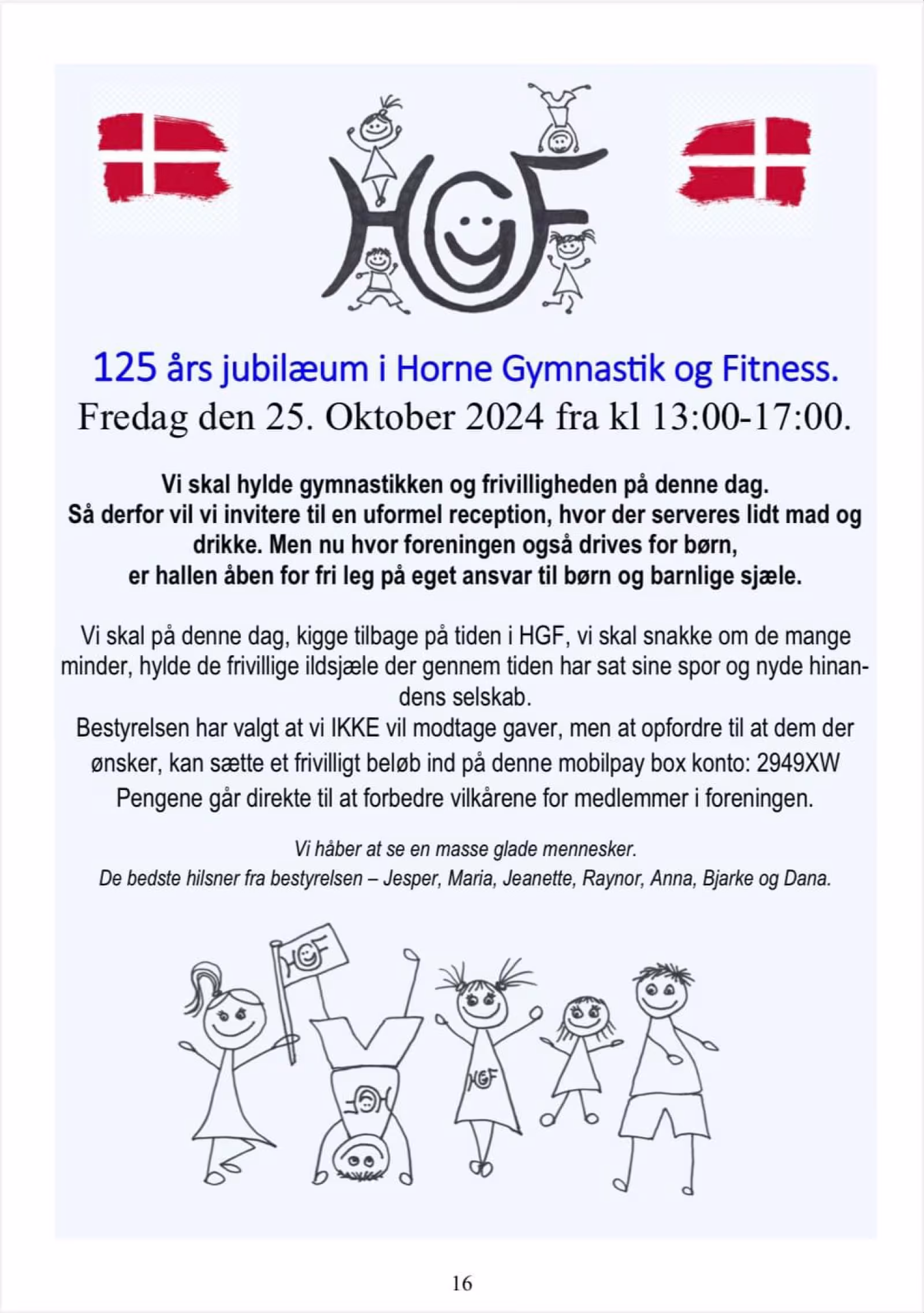 Horne Gymnastik fejrer 125 års jubilæum