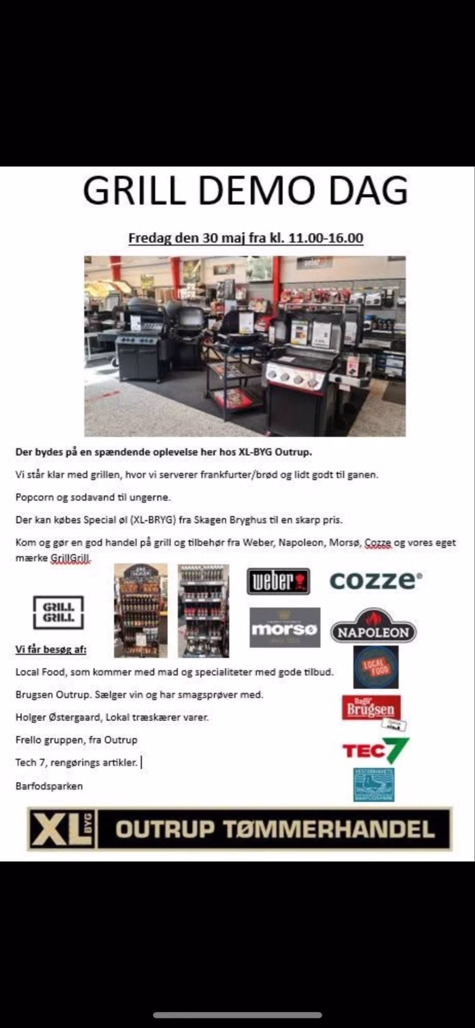 Grill Demo Dag hos XL-BYG Outrup