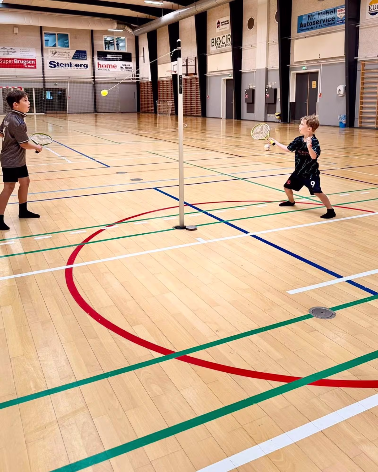 Sjove aktiviteter i hallen