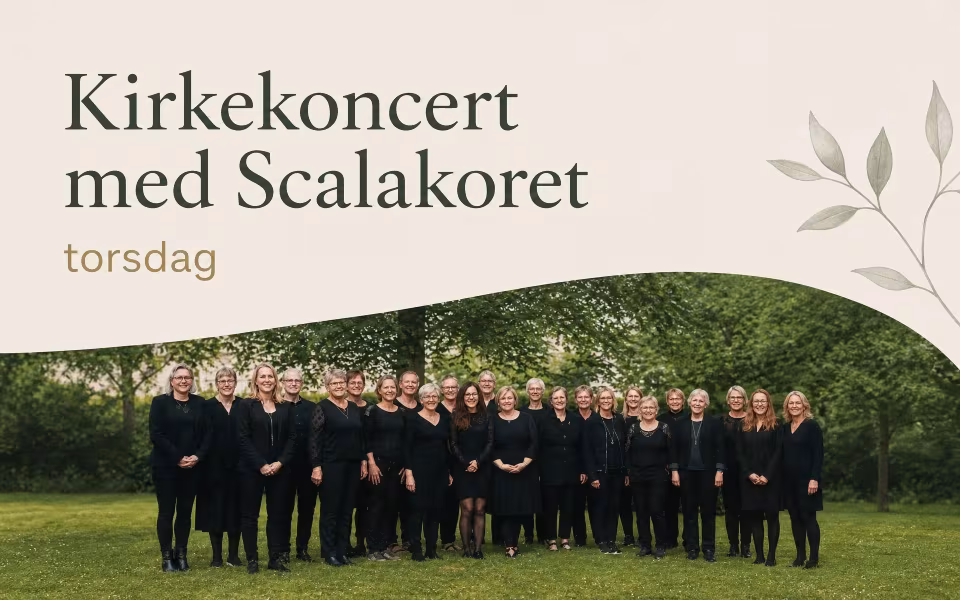 Kirkekoncert med Scalakoret torsdag
