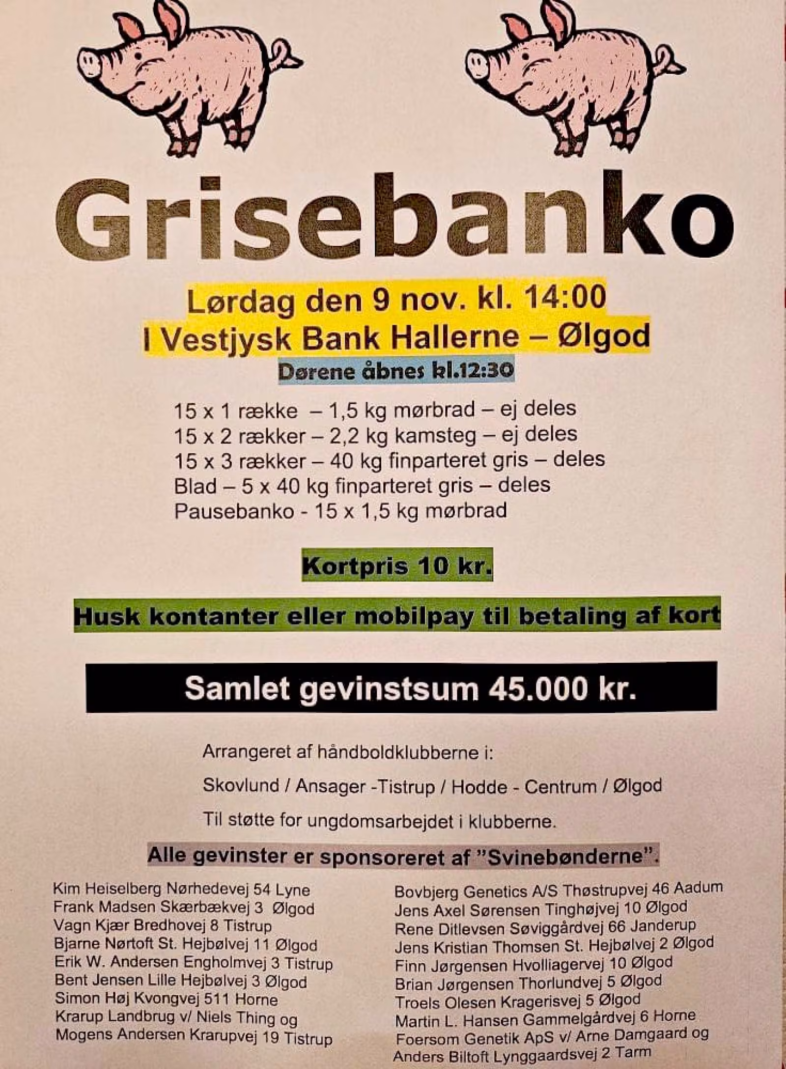 Øf øf! Det er bankotid igen!
