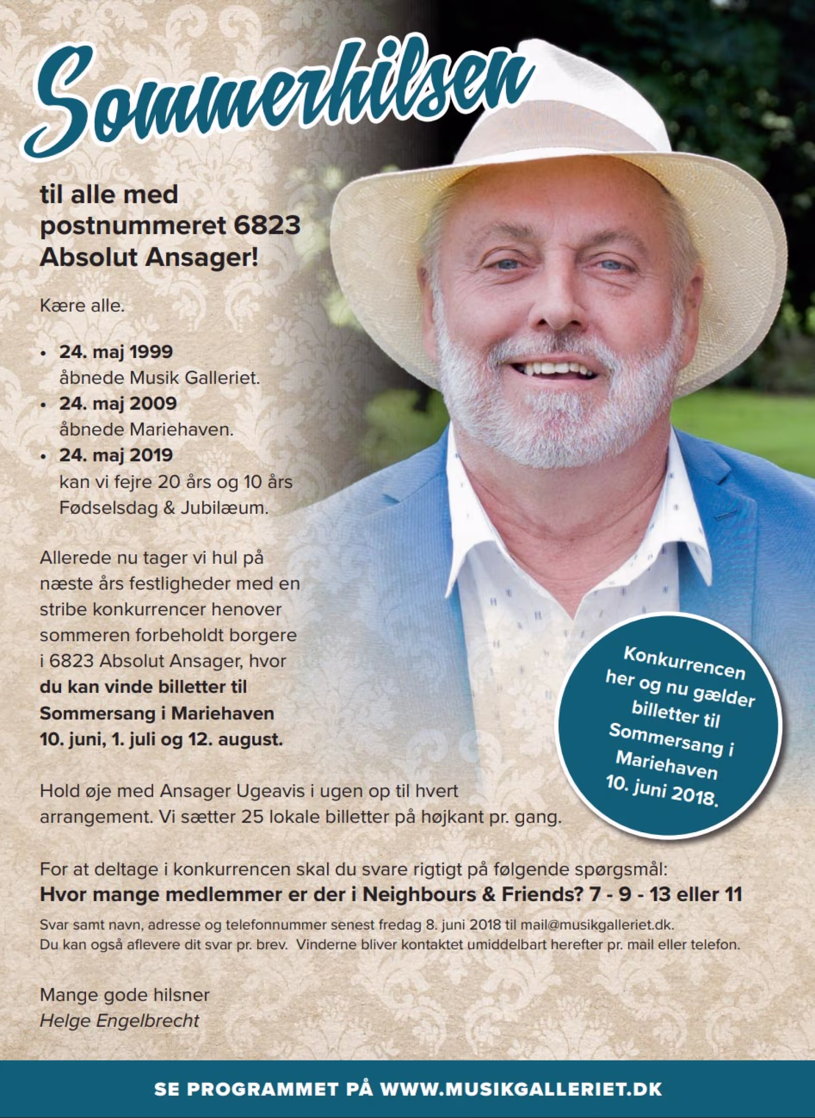 Sommerhilsen fra Helge Engelbrecht