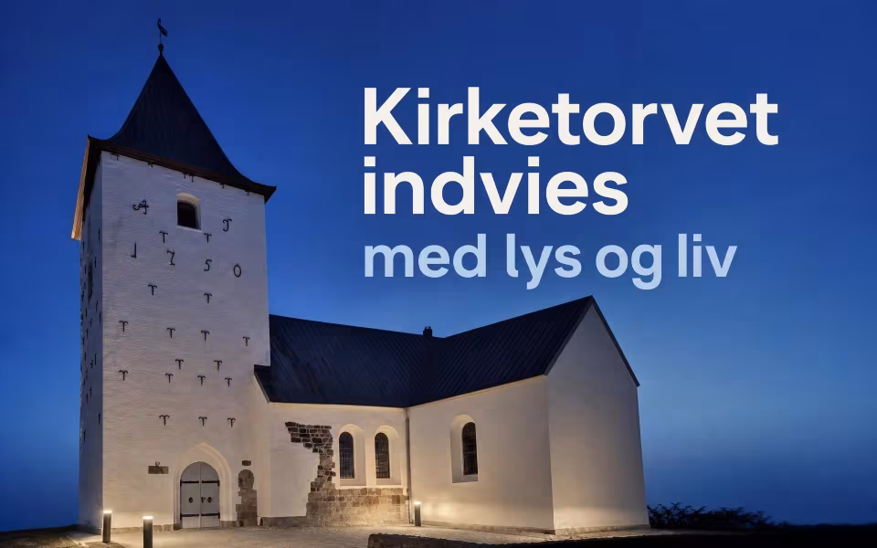 Kirketorvet indvies med lys og liv