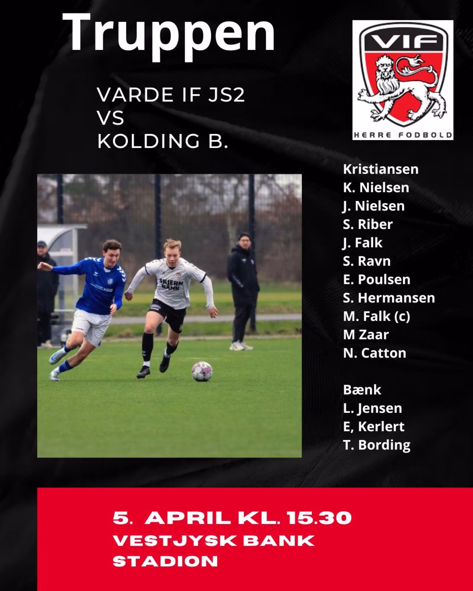 Optakt Varde IF – Kolding boldklub