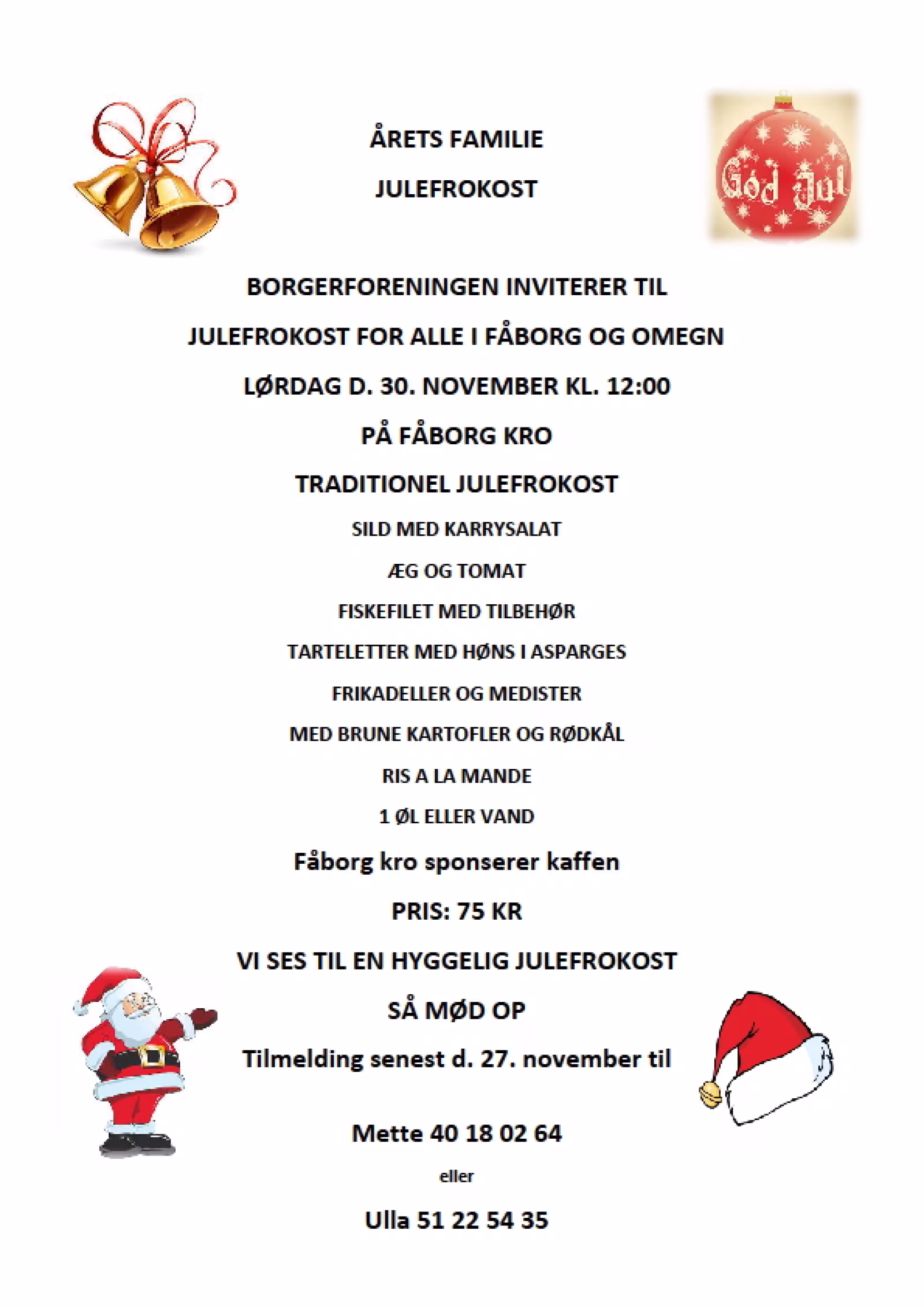 ÅRETS FAMILIE JULEFROKOST