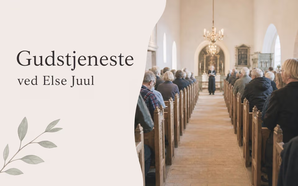 Gudstjeneste ved Else Juul