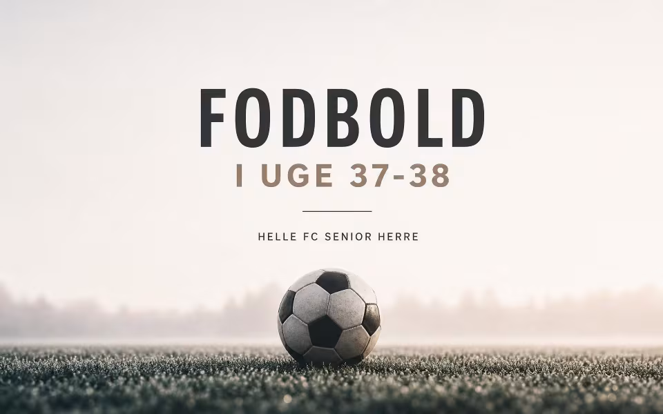 Helle FC senior herre - Fodbold i uge 37-38