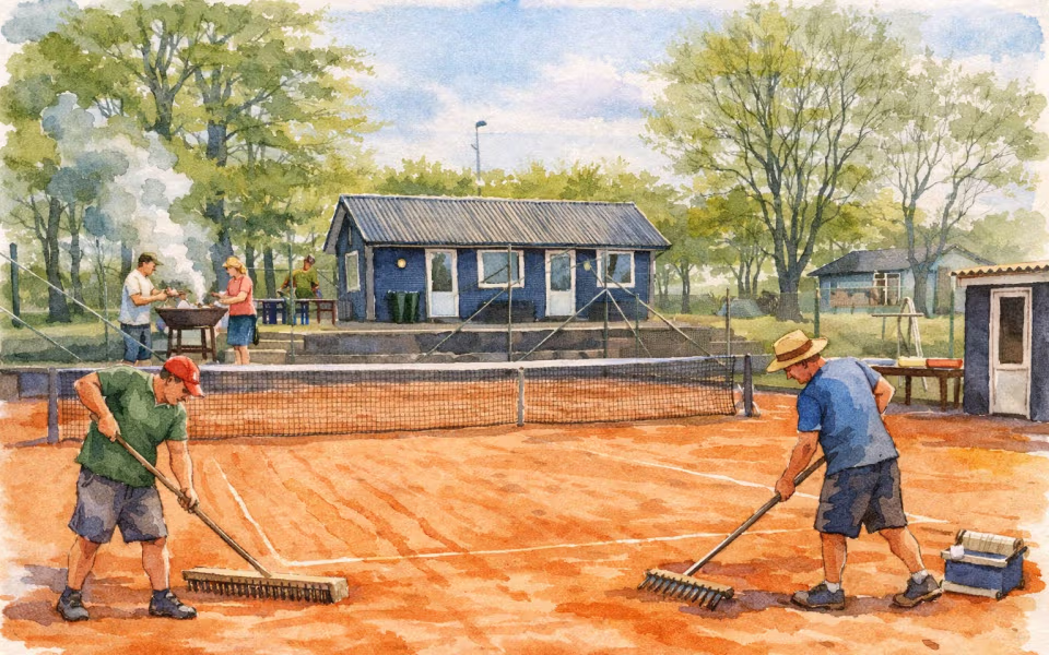 Arbejdsdag og sæsonstart i tennis