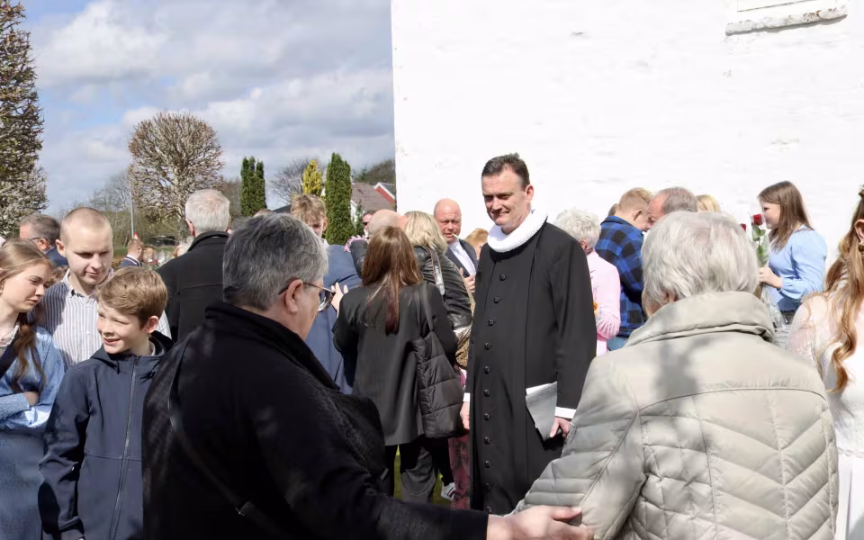 Solrig konfirmation i Outrup Kirke