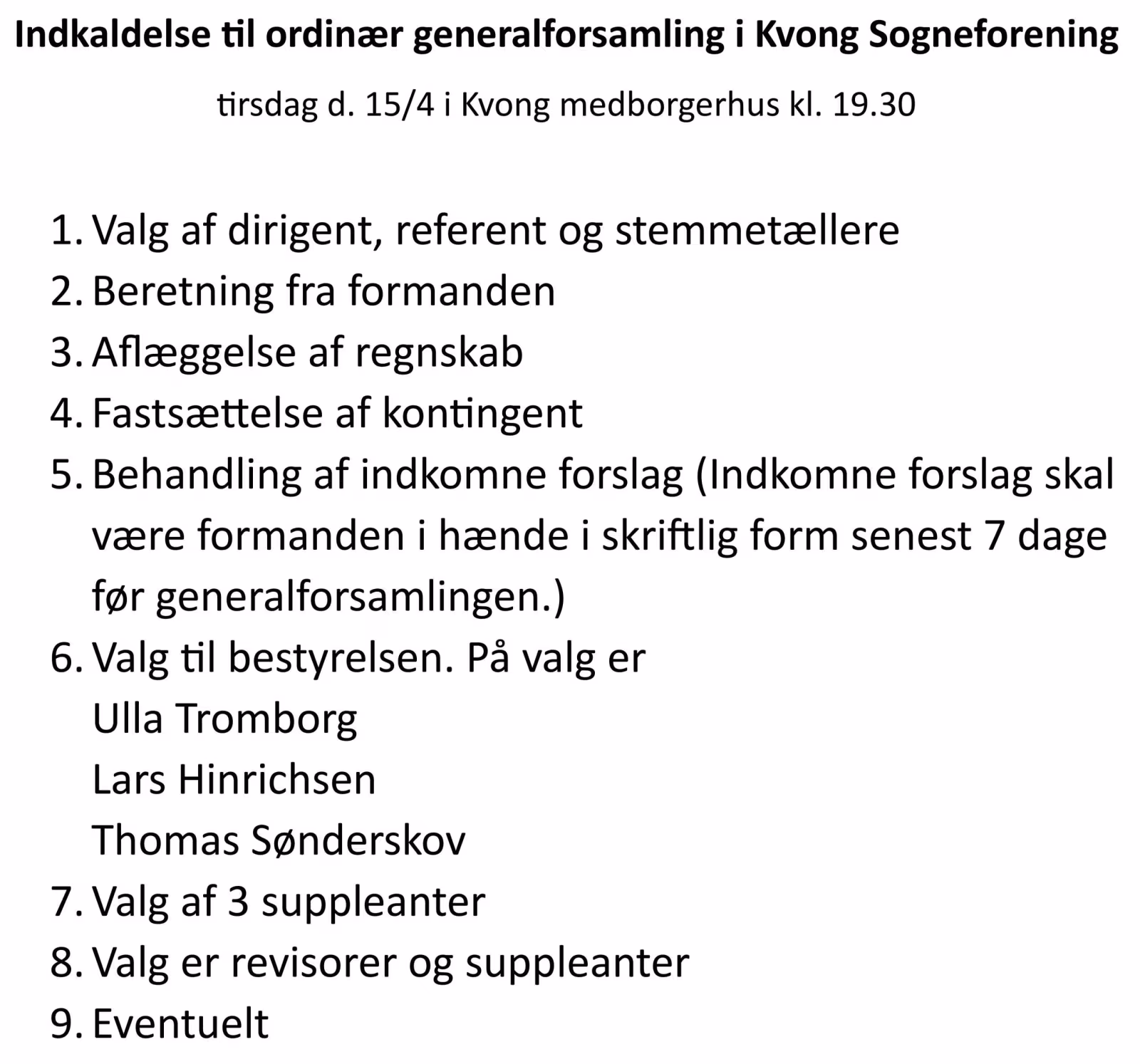 Generalforsamling