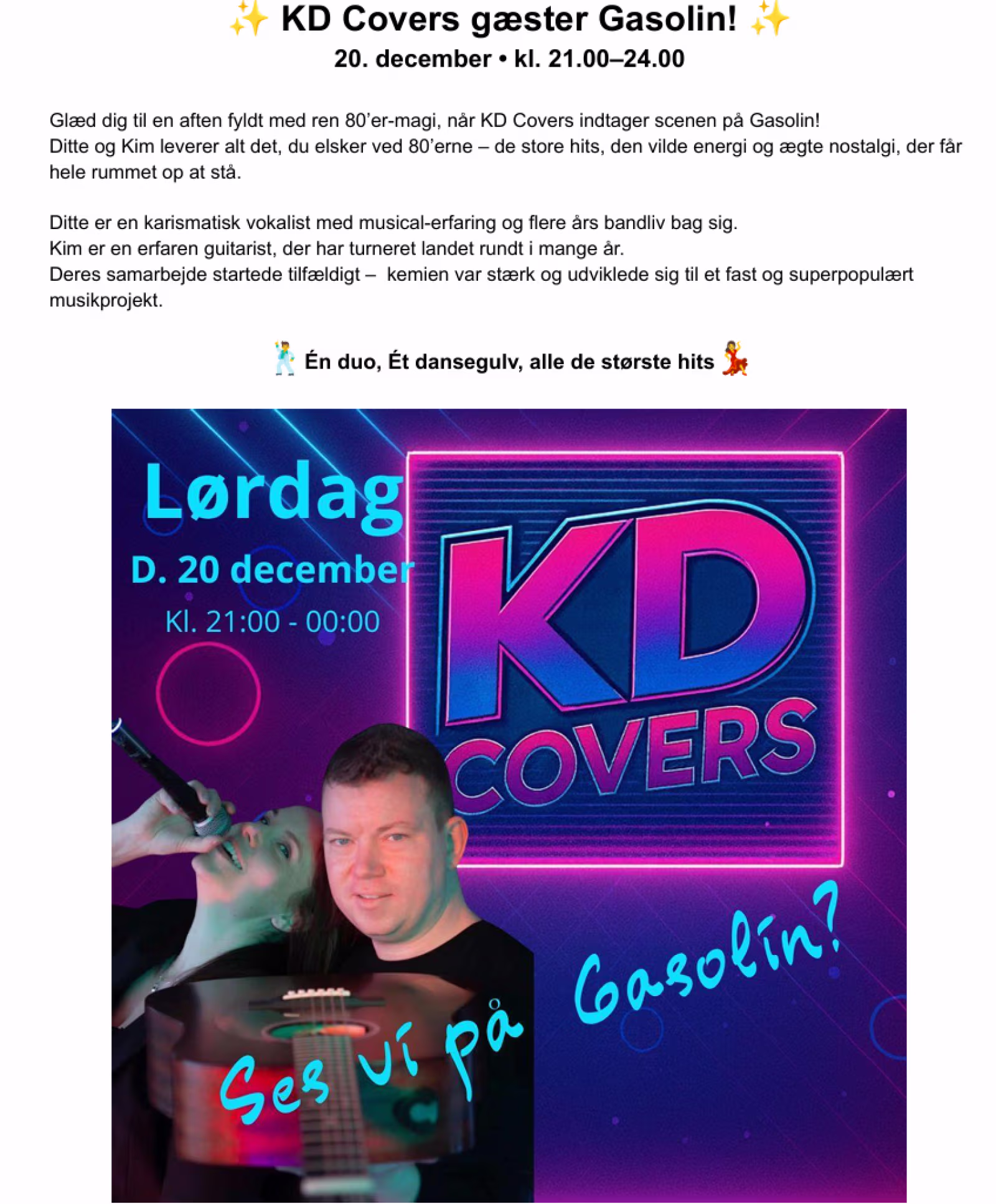 KD Covers gæster Gasolin!