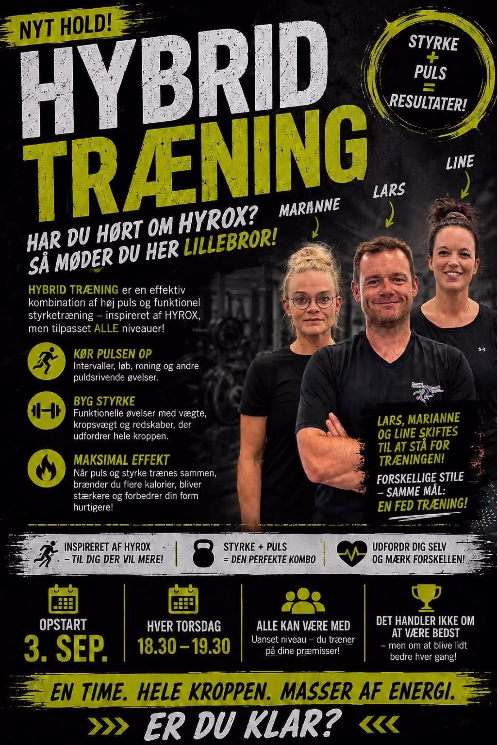 Træn stærkere sammen fra september