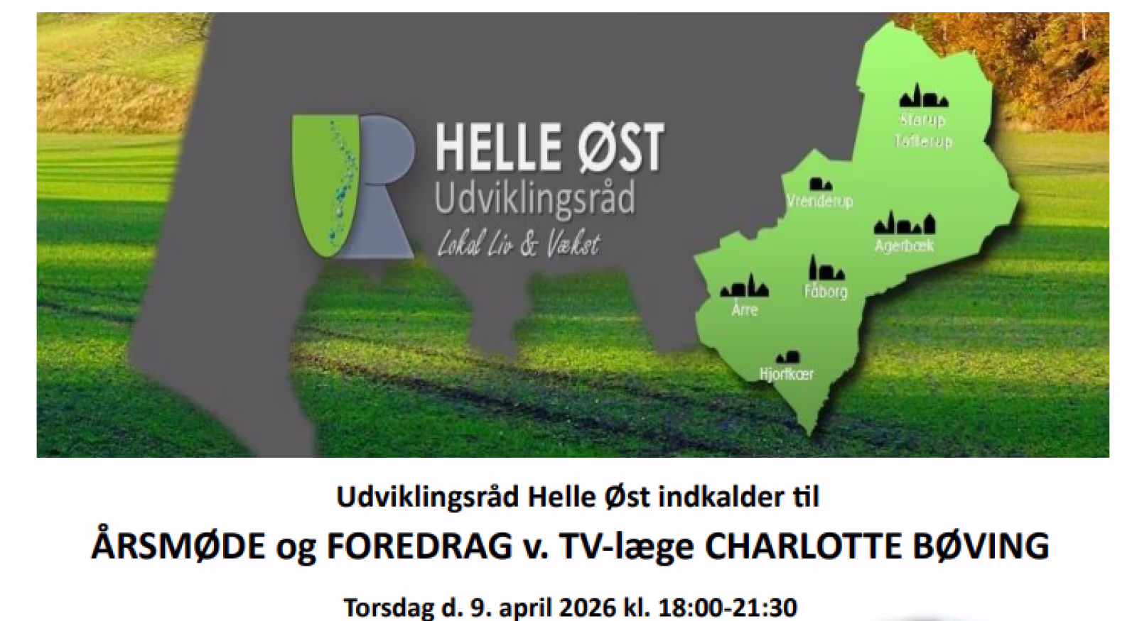 Årsmøde & Foredrag med TV-læge Charlotte Bøving