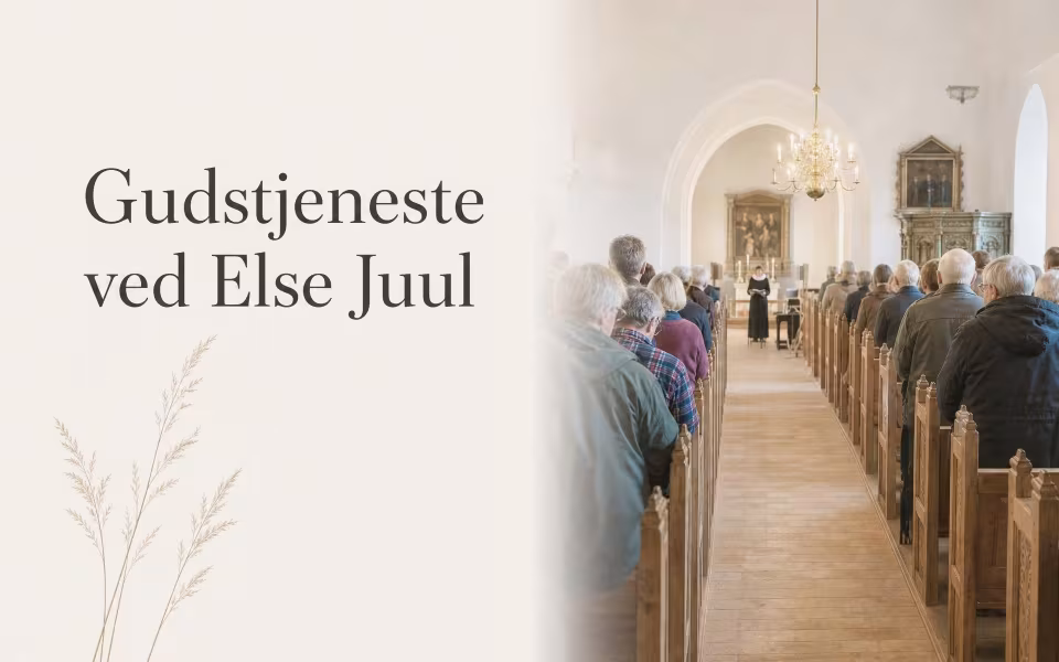 Gudstjeneste ved Else Juul