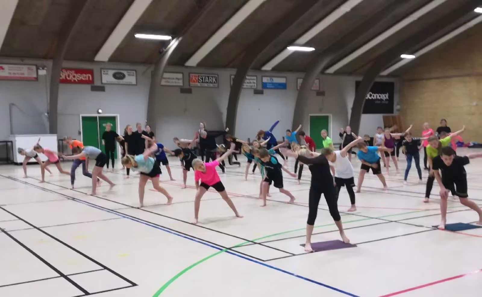 Gymnaster fra AIF til Børnedag i Ølgod