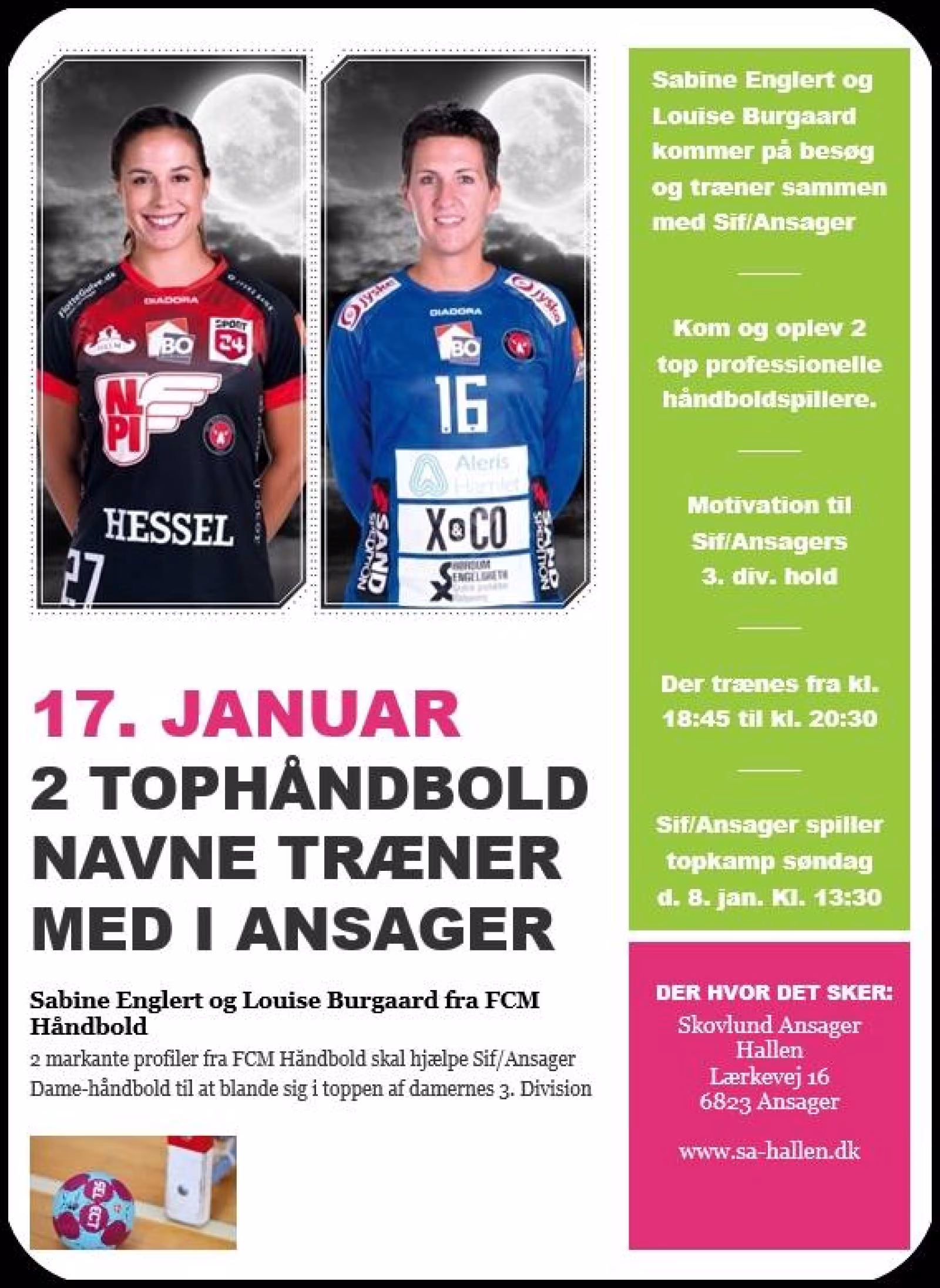 2 tophåndboldnavne træner med i Ansager