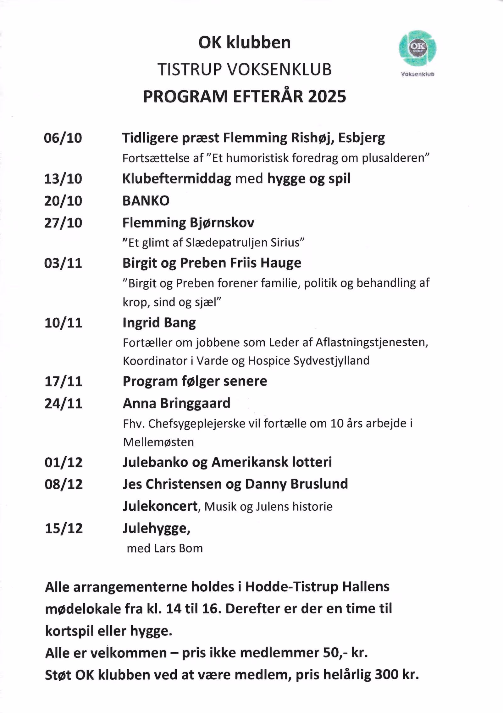 OK Klubben - Tistrup Voksen klub