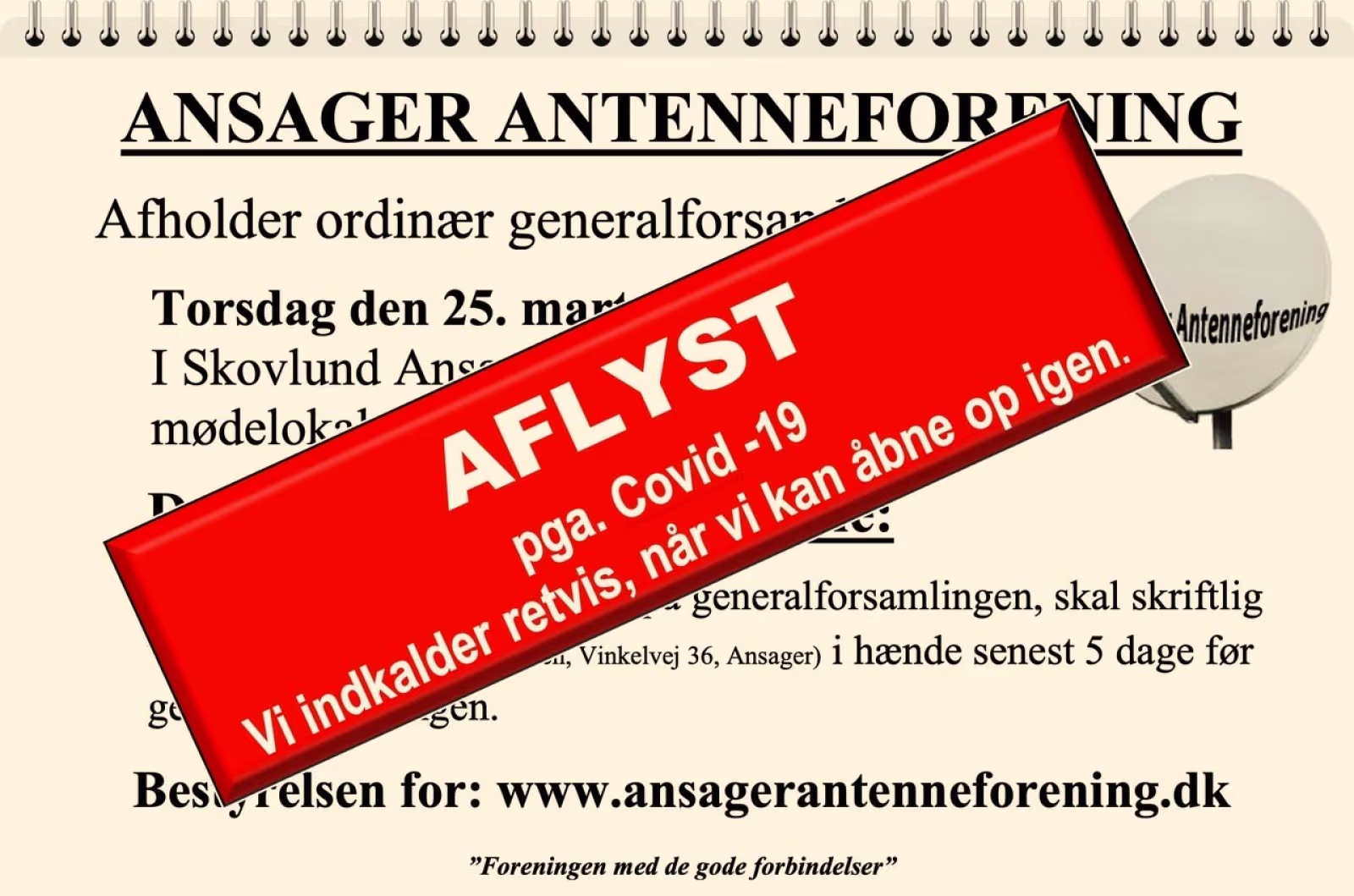 Generalforsamling i antenneforeningen