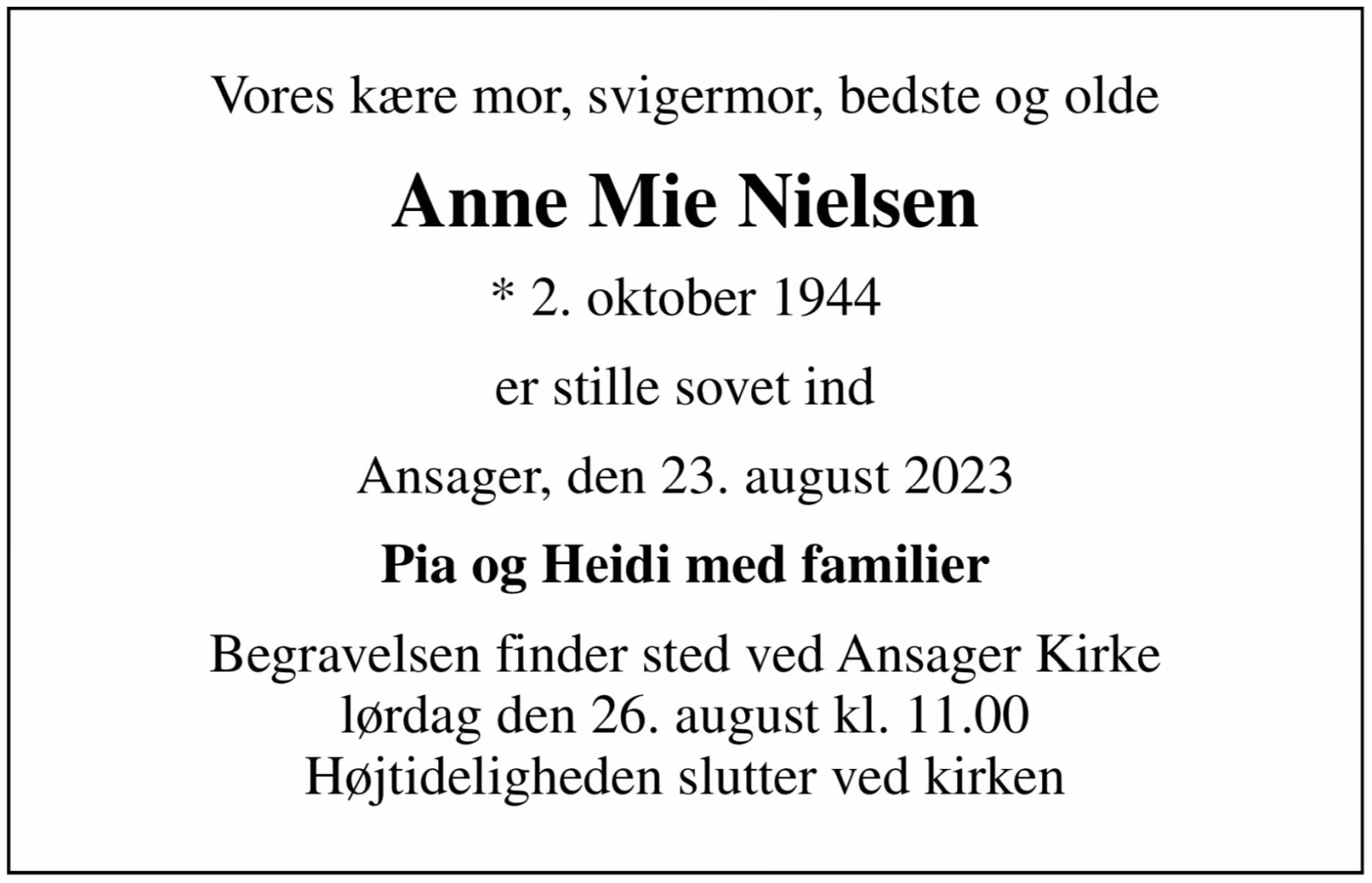 Anne Mie Nielsen