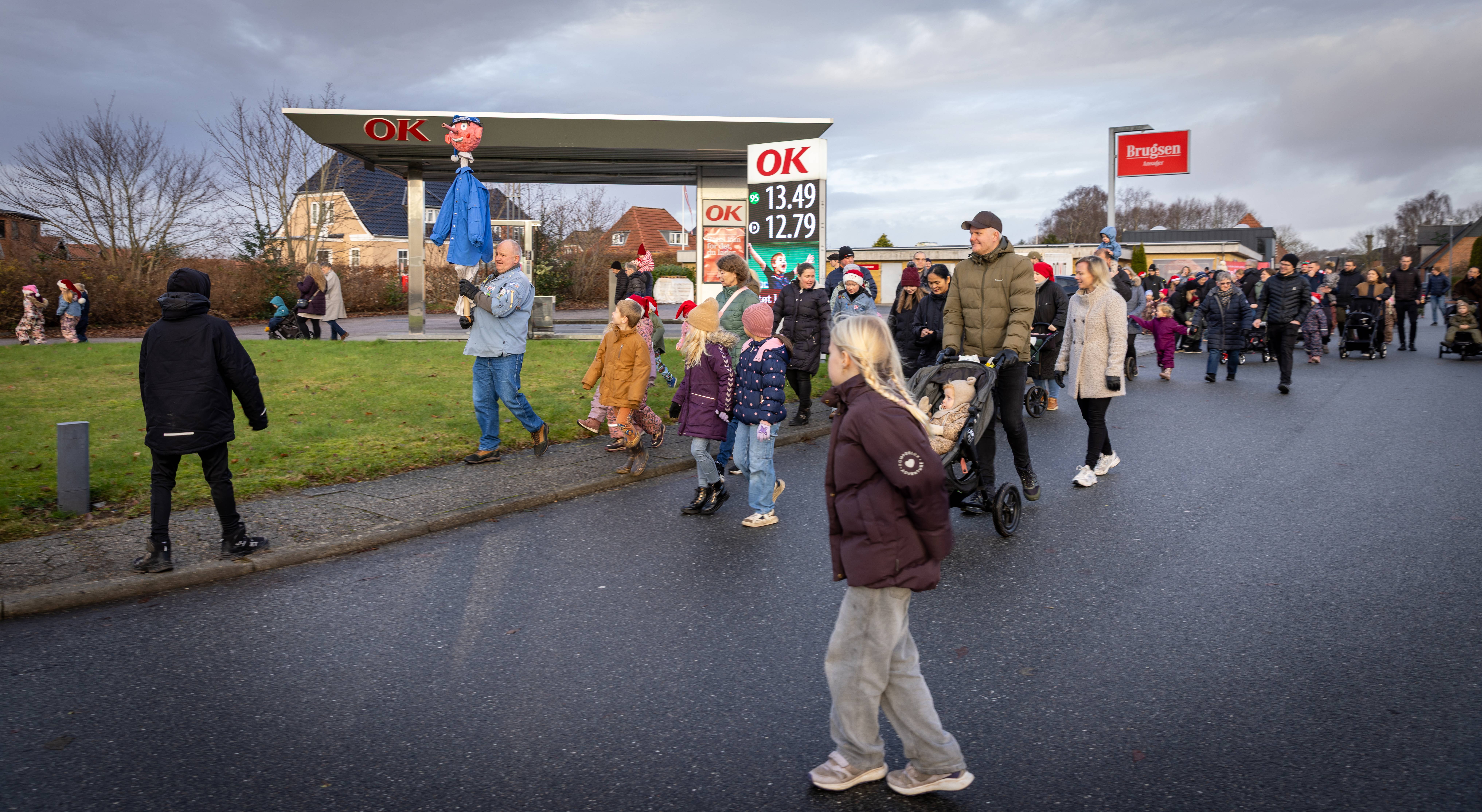 På jagt efter Julemanden i Ansager