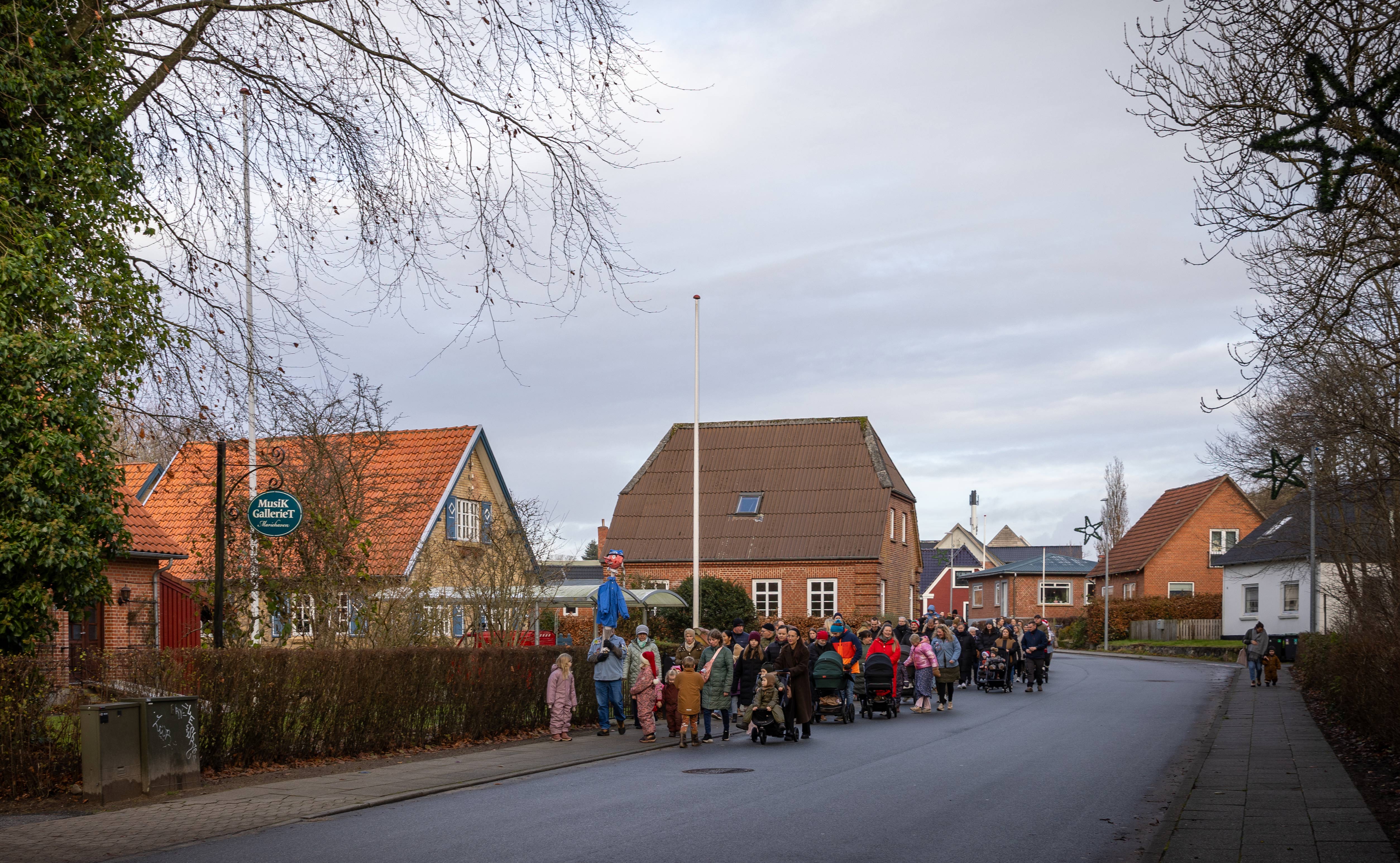 På jagt efter Julemanden i Ansager