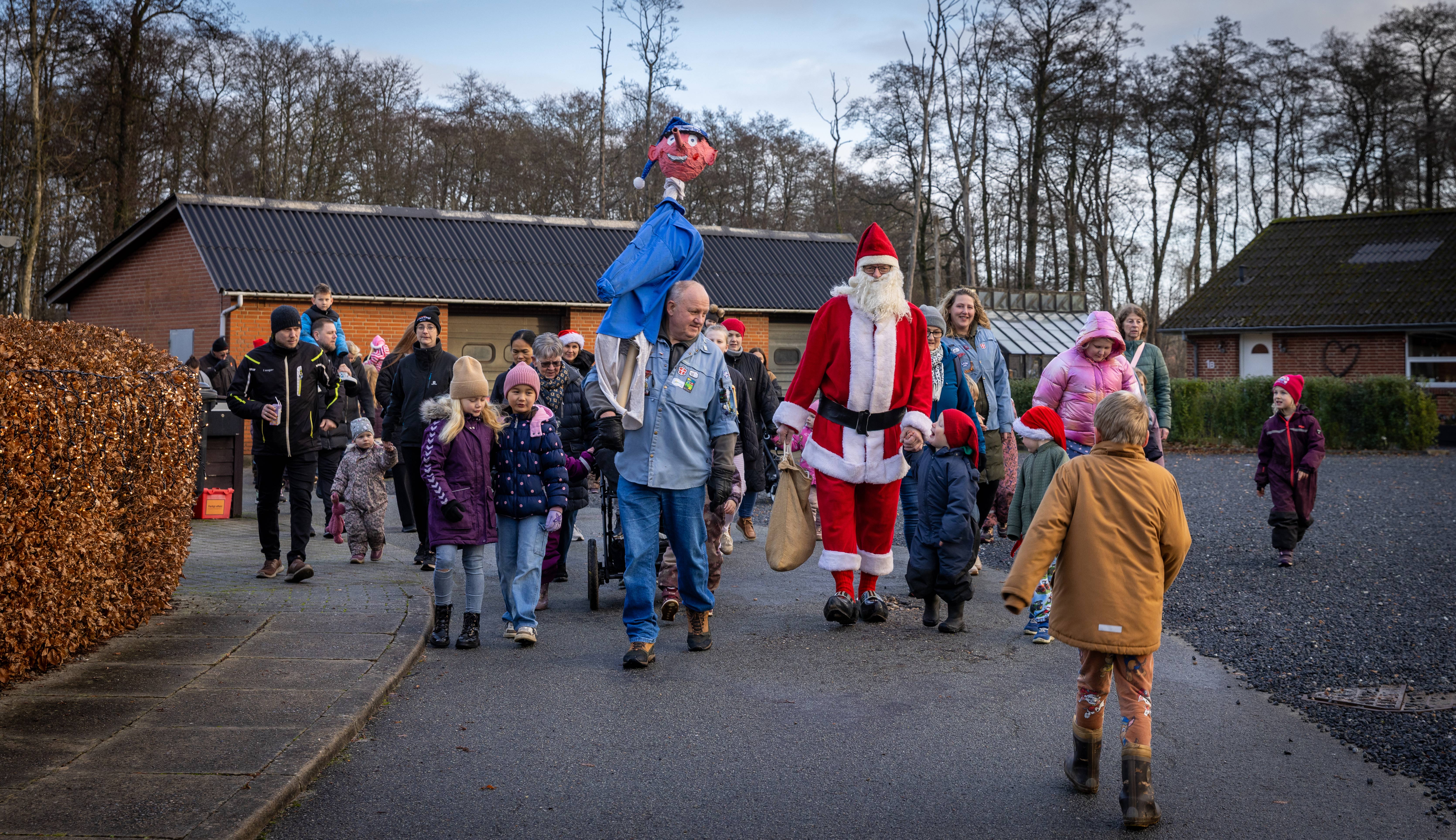 På jagt efter Julemanden i Ansager