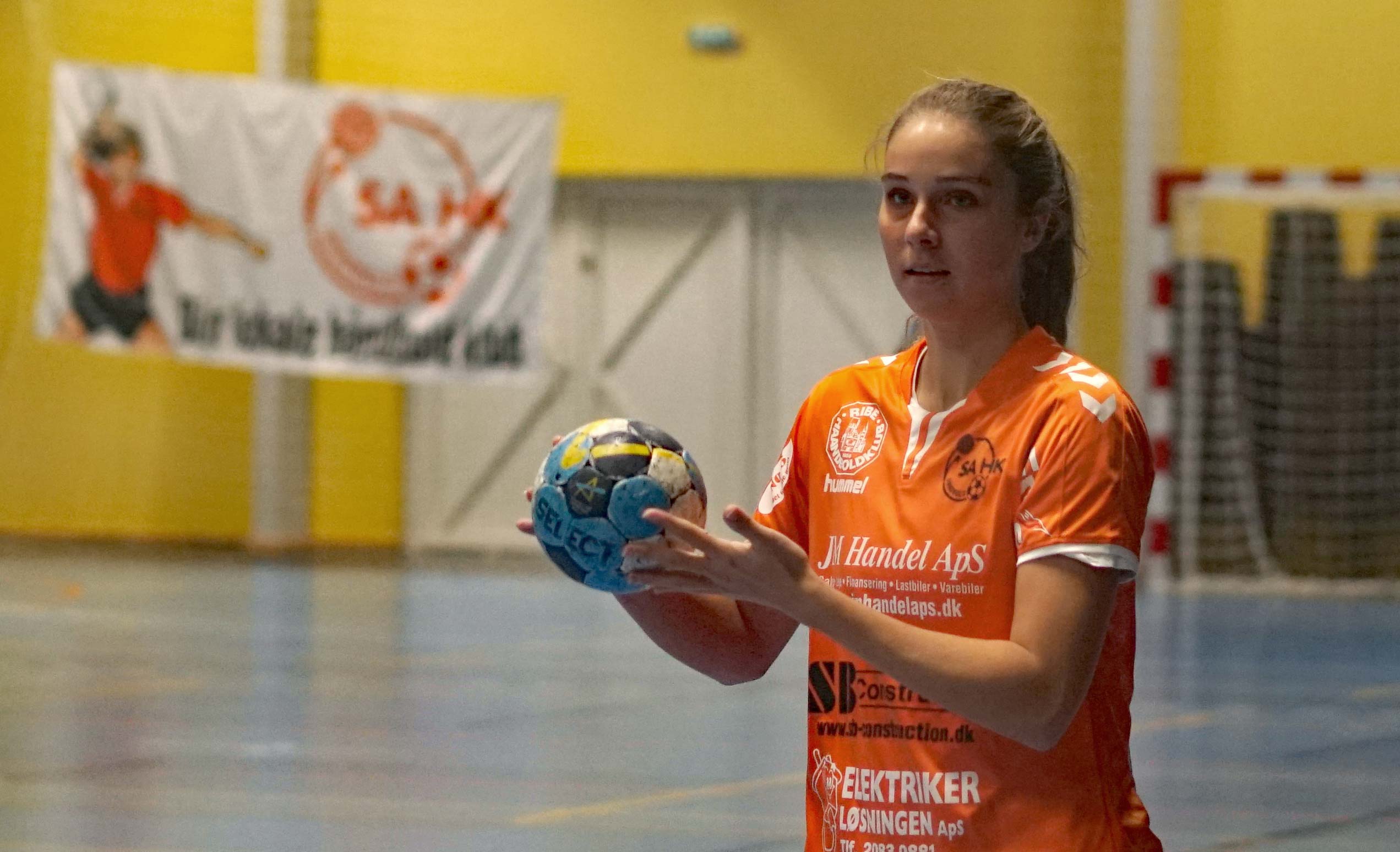 Foto fra tidligere kamp i 3. division. Skovlund Ansager HK Ribe HK ligger nu alene i toppen af puljen med 6 point