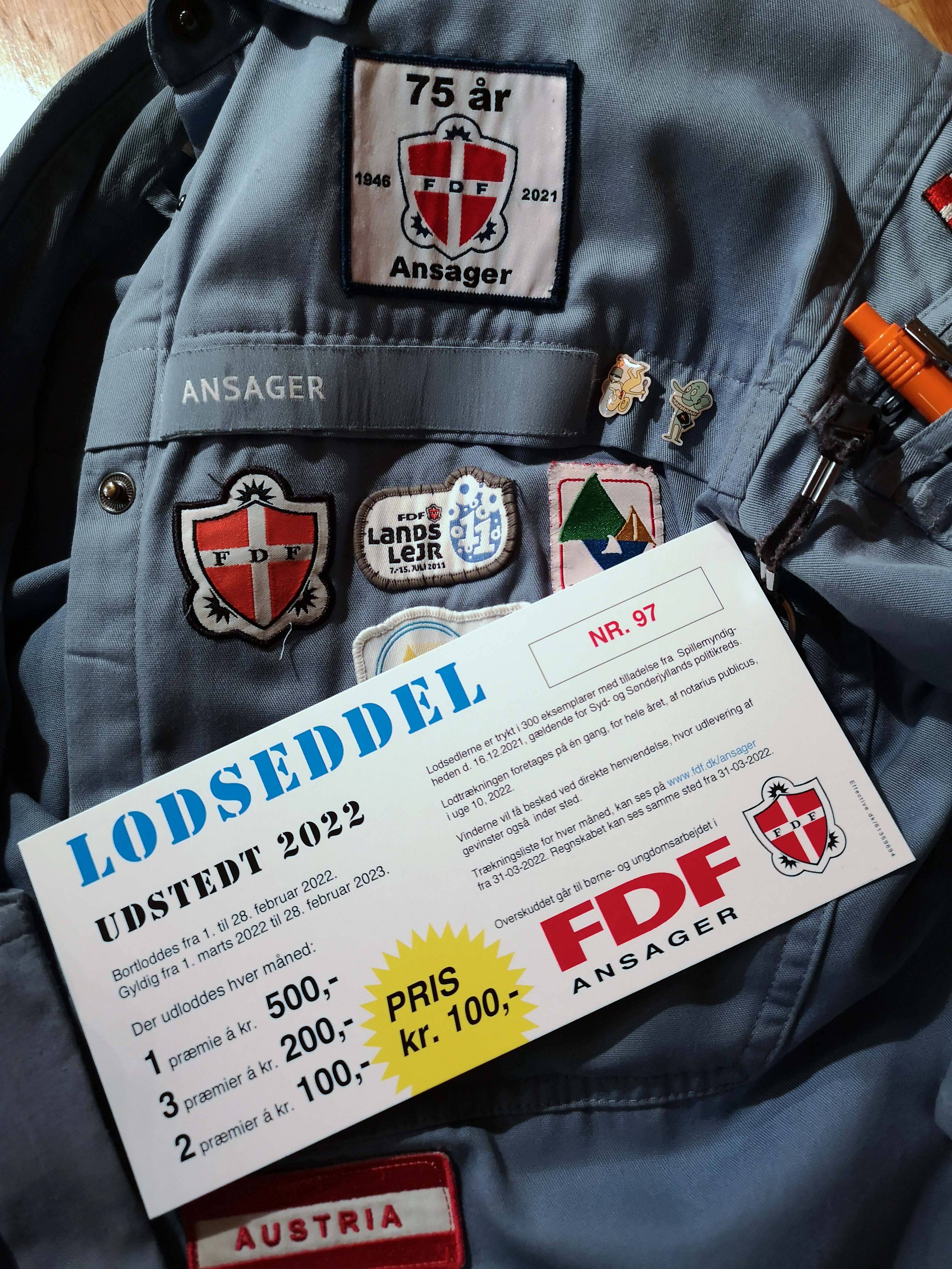 For 100 kr. er man med, med ét lod i et helt år