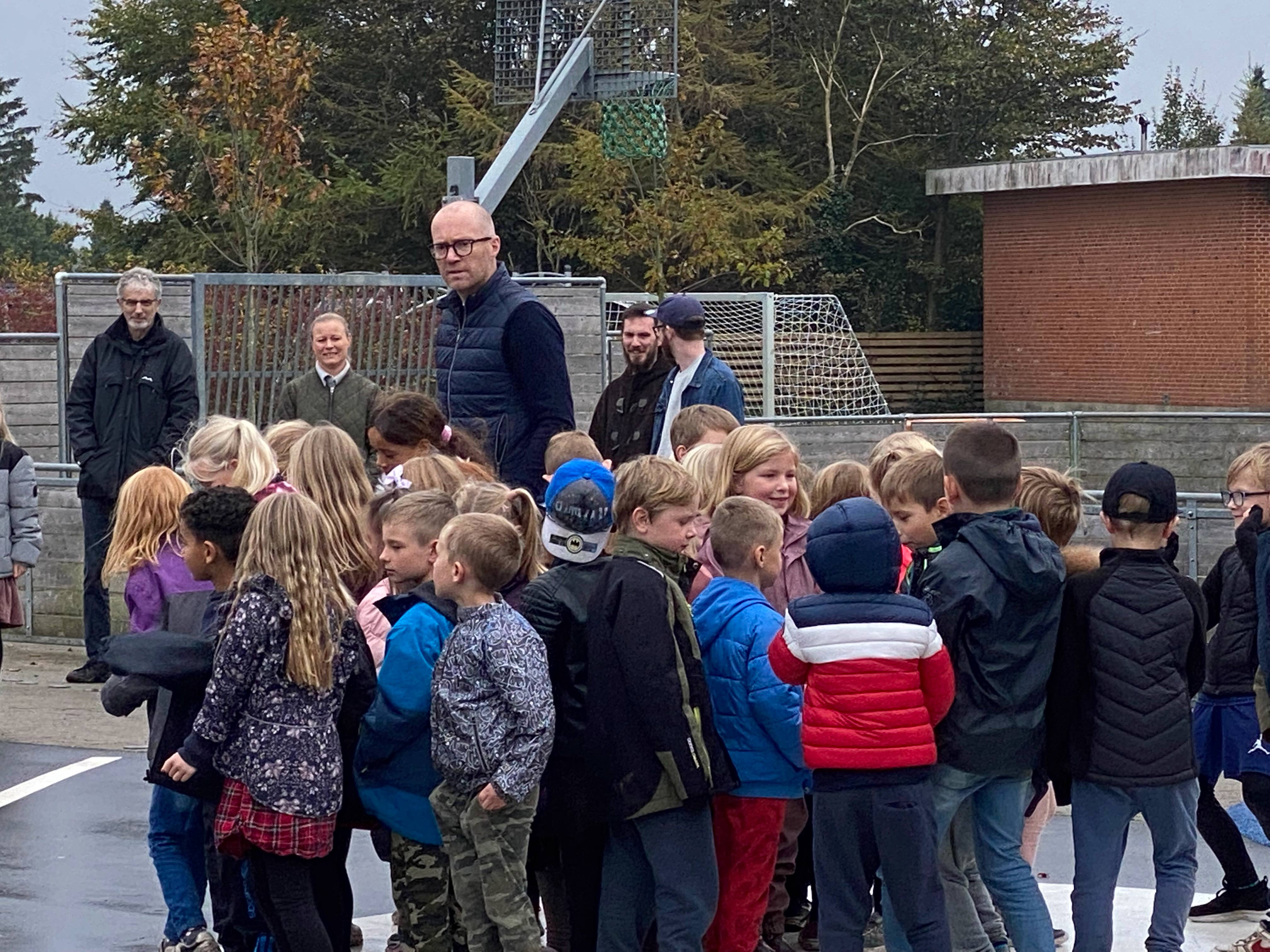 Ansager skoles nye lærings- og legeplads er officielt indviet