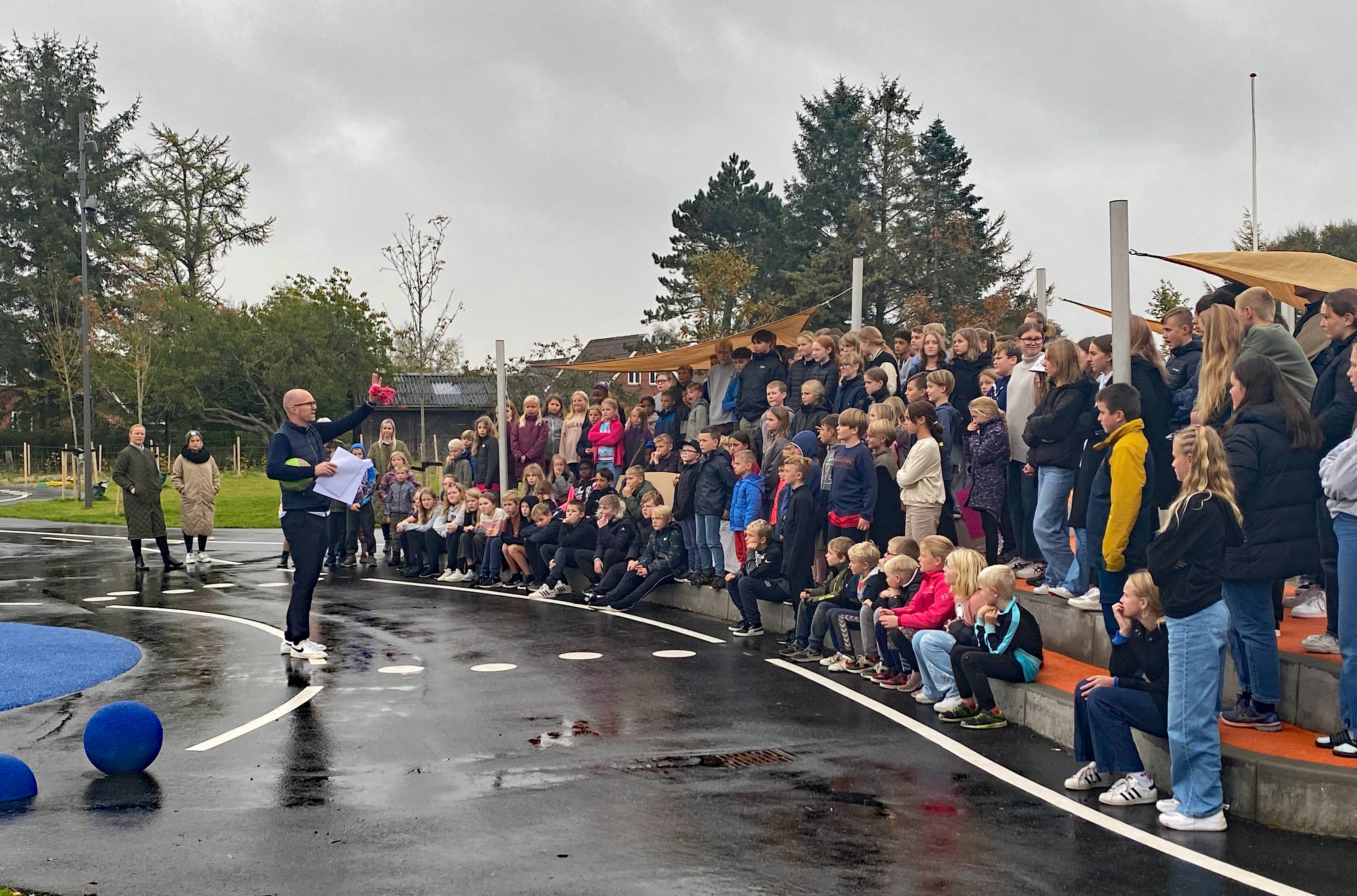 Ansager skoles nye lærings- og legeplads er officielt indviet