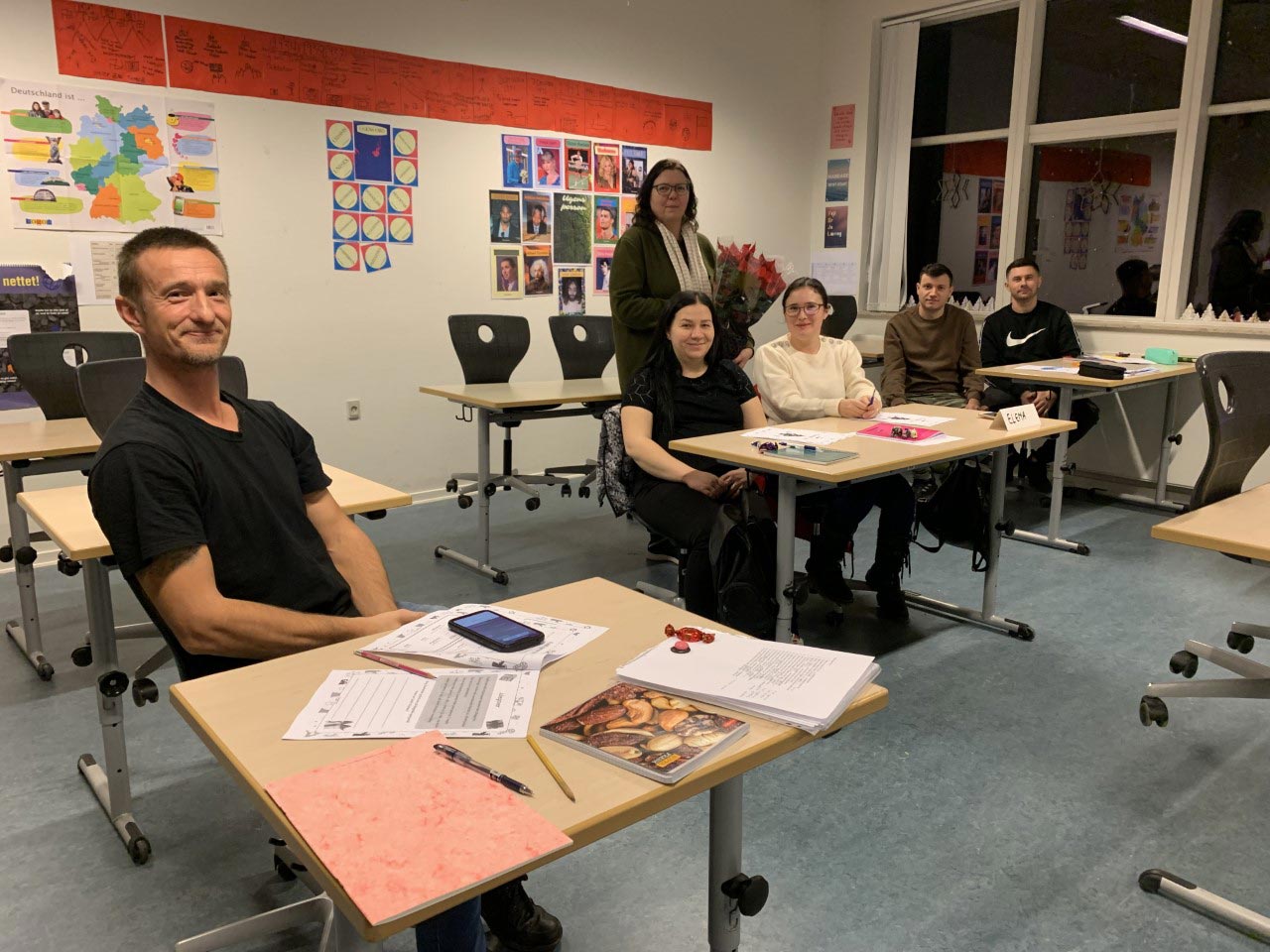 Danskundervisning for østeuropæiske medborgere på Ansager skole under FOF