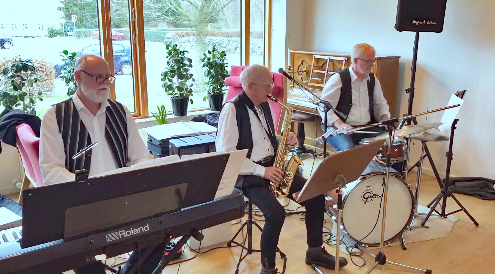 Musikveteranerne på Ansager plejehjem