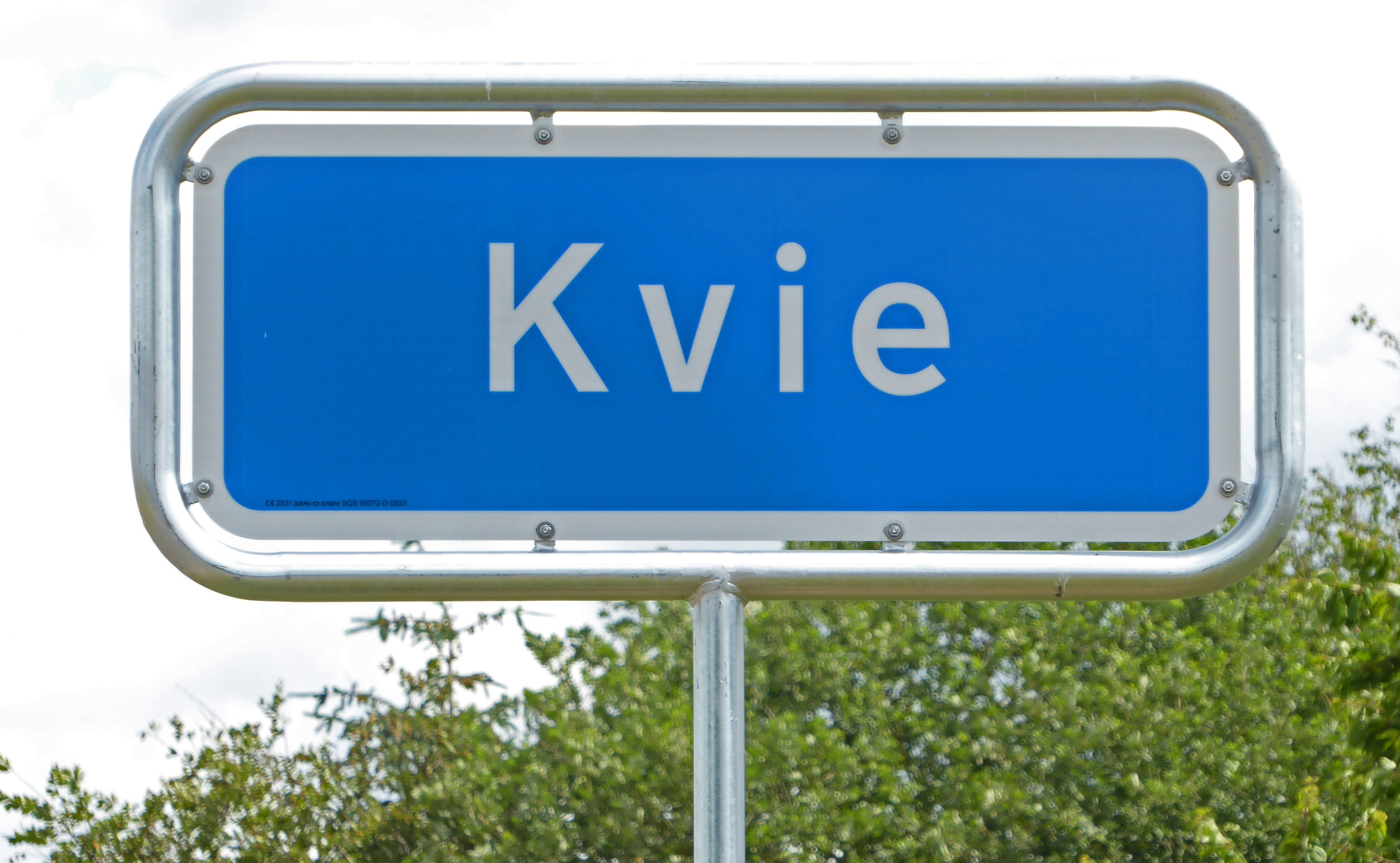 Byskilte ved Kvie