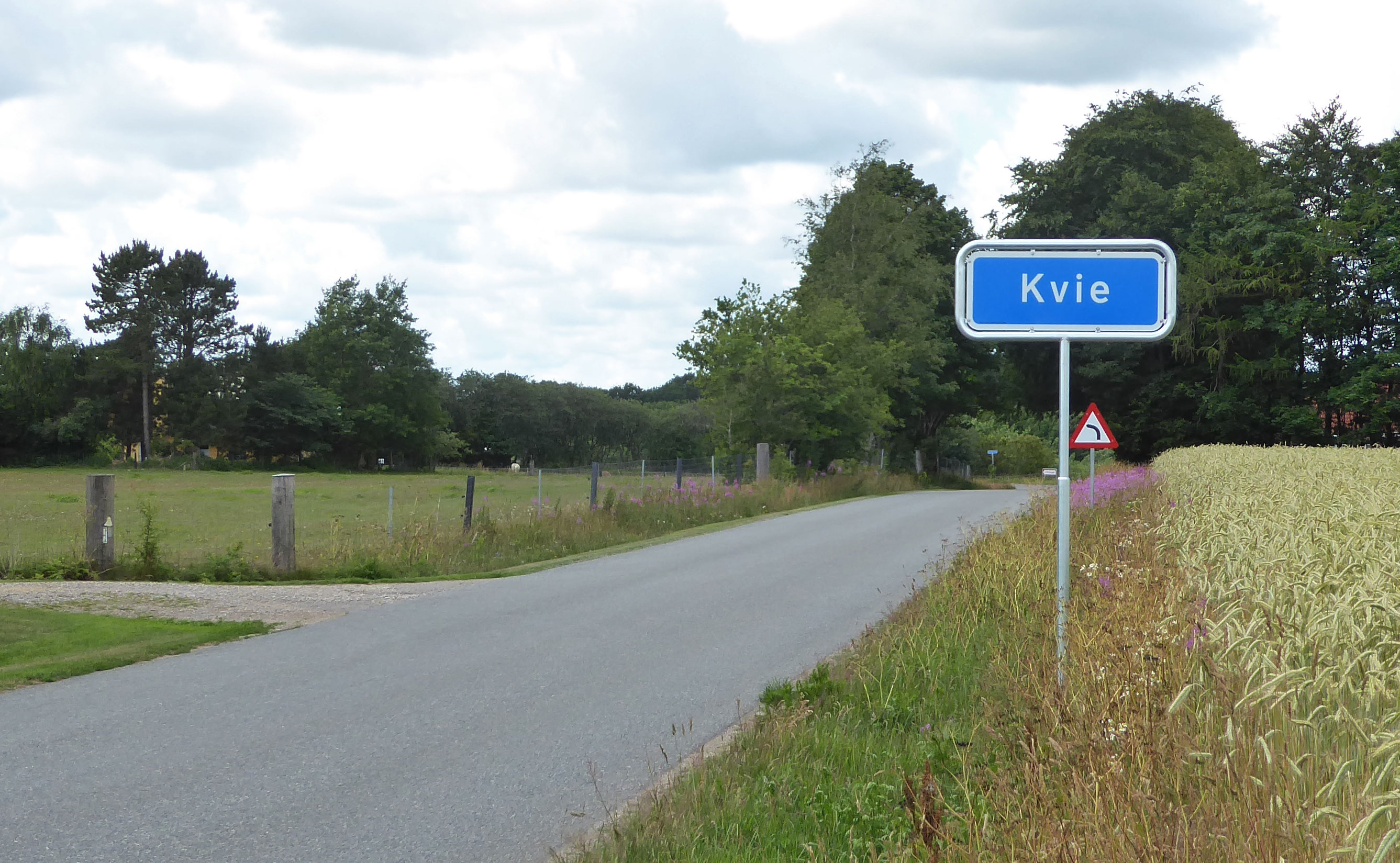 Byskilte ved Kvie