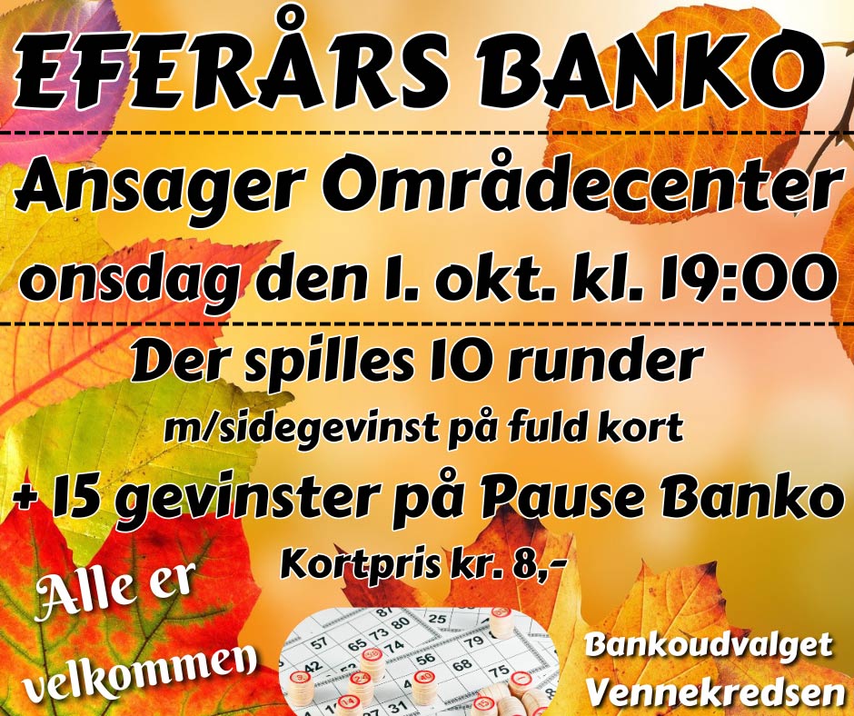 Efterårsbanko i Ansager