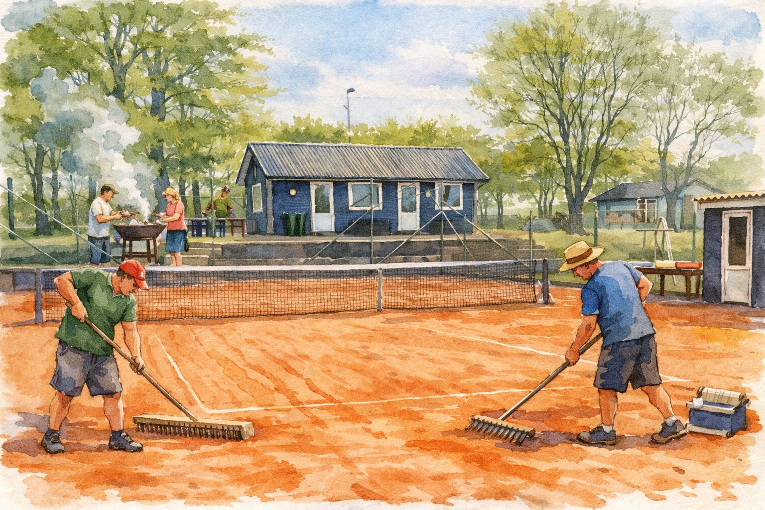 Arbejdsdag og sæsonstart i tennis