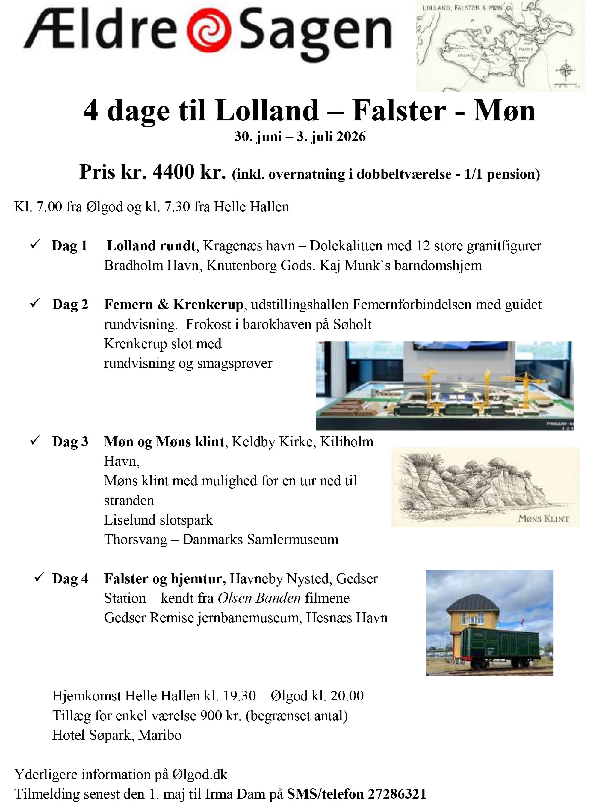 4 dage til Lolland – Falster - Møn