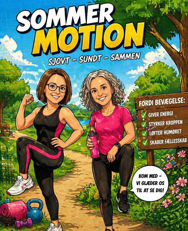 Sommermotion på stadion med Lone