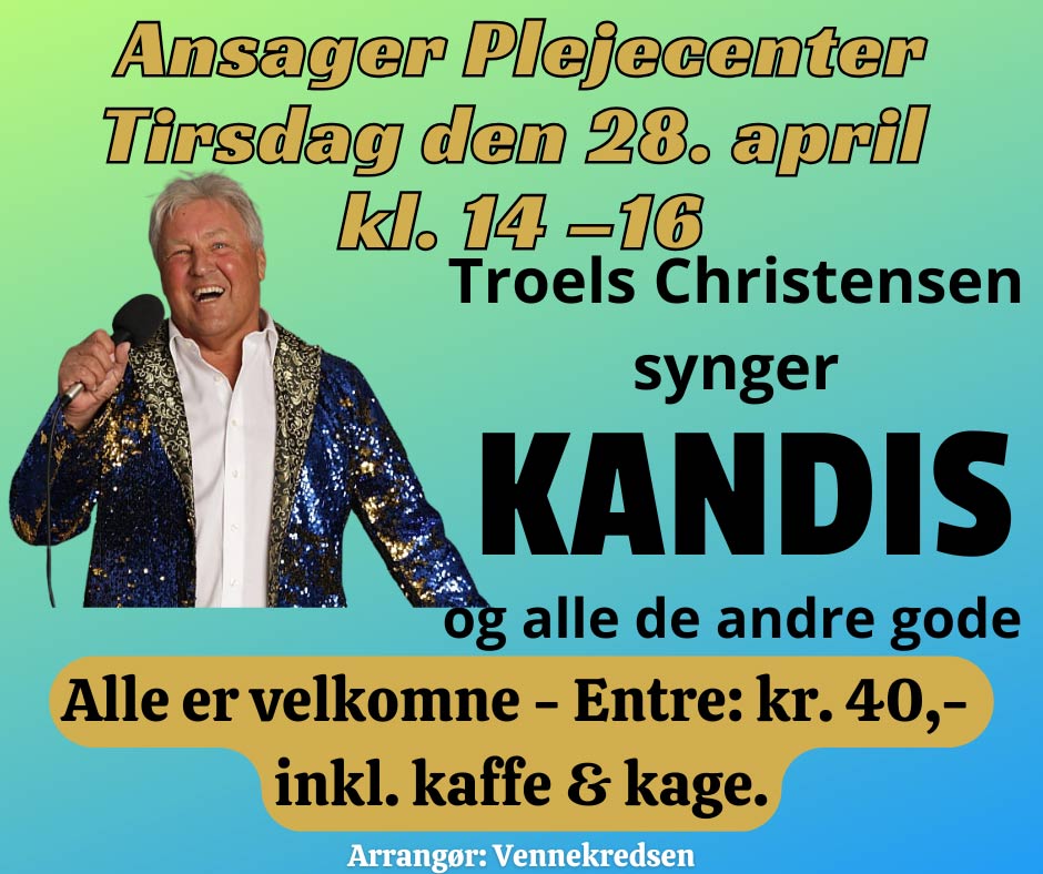 Troels synger Kandis på plejecentret